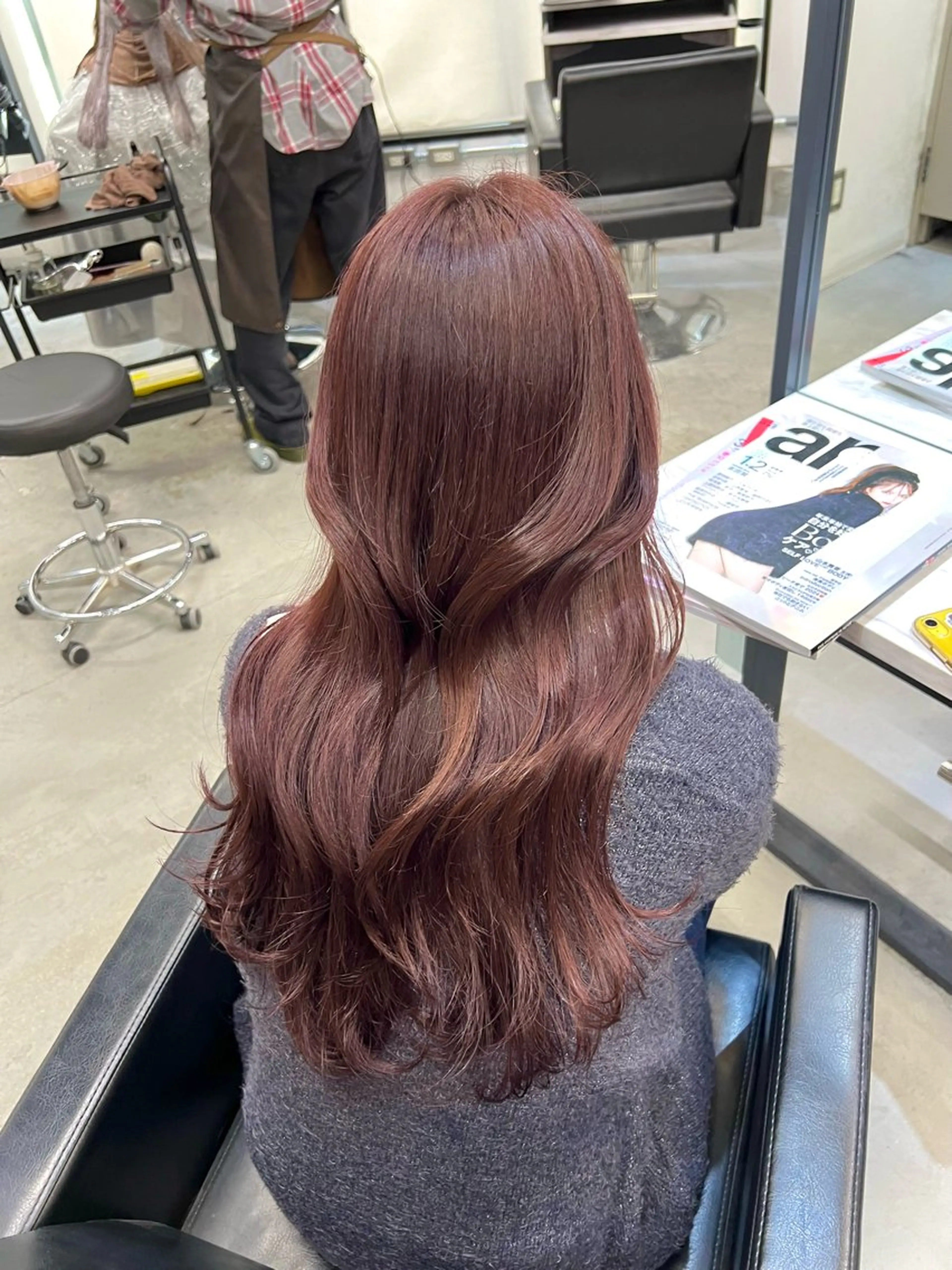 ロング カラー 韓国ヘア🇰🇷 中島志菜のヘアスタイル