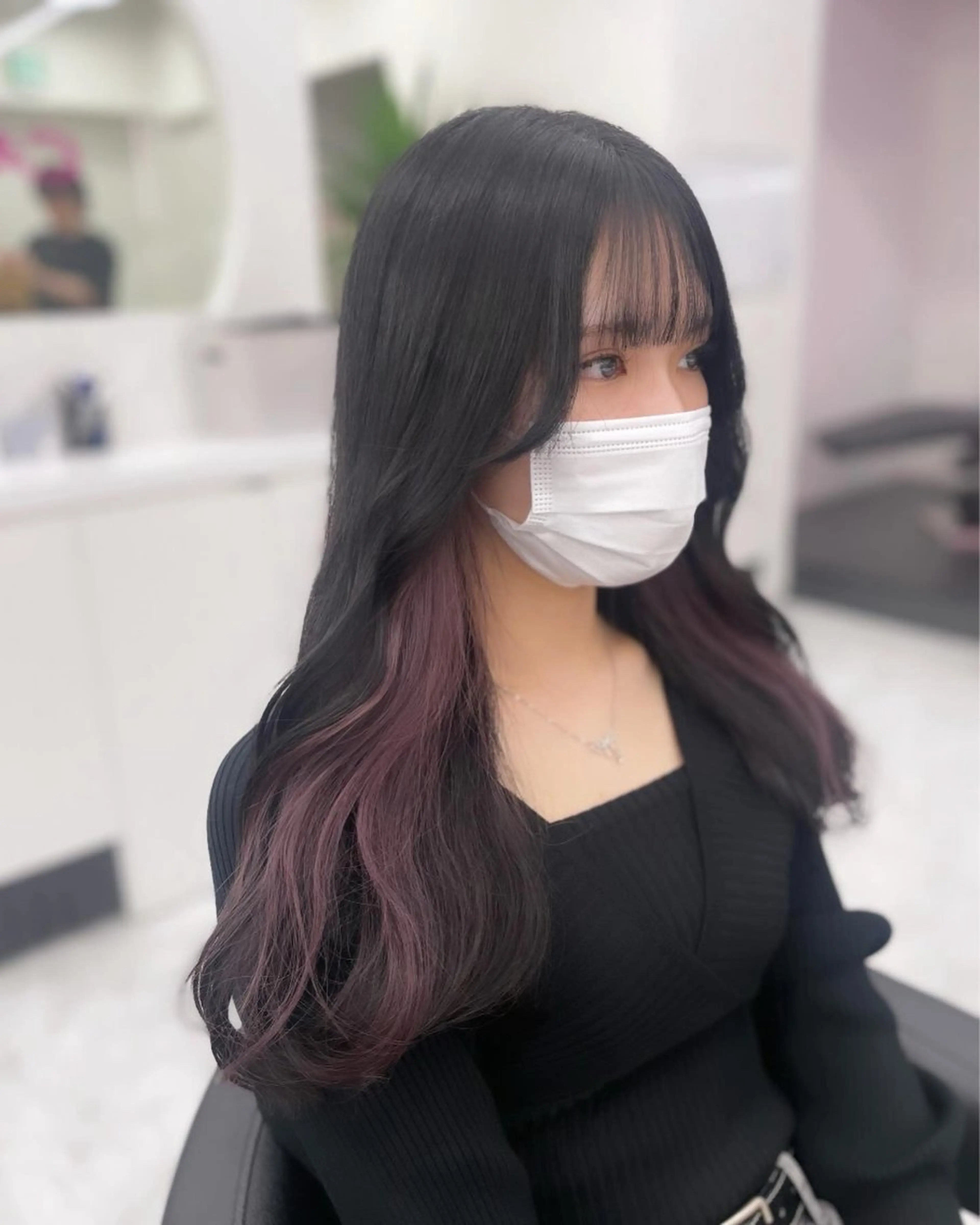 ロング ヘアカラー トリートメント ヘアセット GO TODAY SHAiR SALON所属・🤍韓国トレンド ヘア🤍miku🤍のヘアスタイル