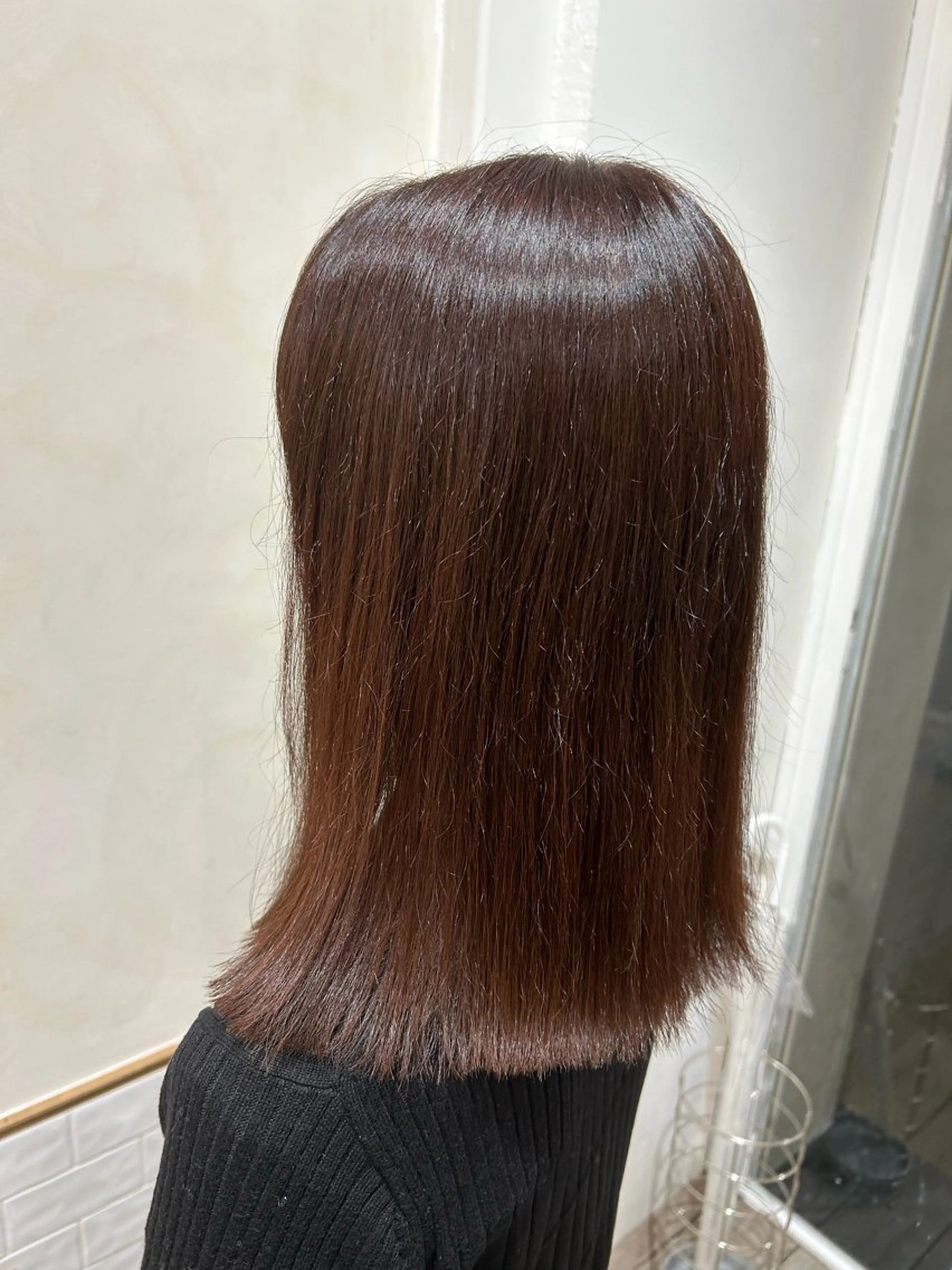 セミロング カラー kanon♡ 暖色カラー‎🤍のヘアスタイル