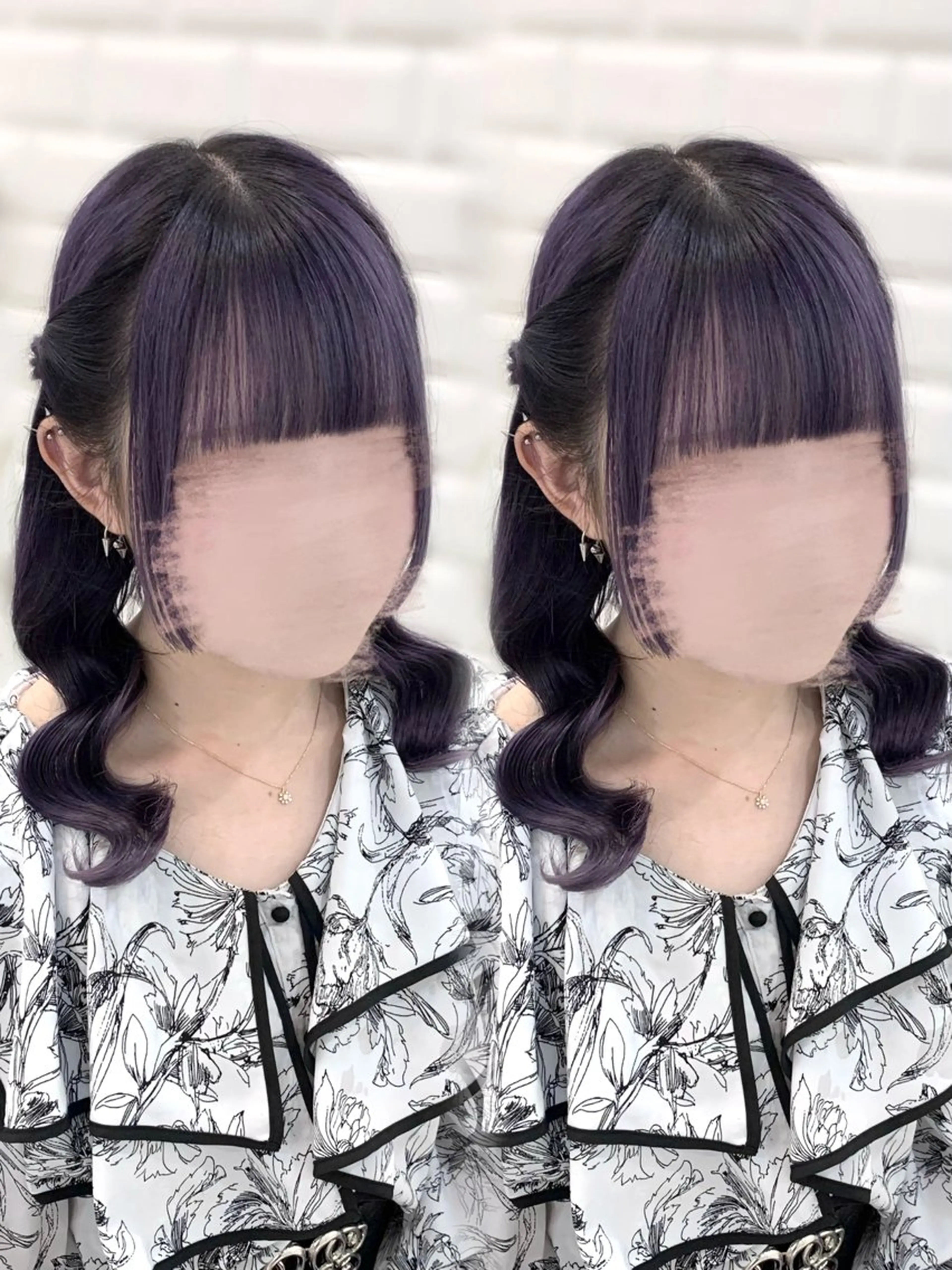 セミロング ヘアアレンジ ヘアセット 松村 知佳のヘアスタイル