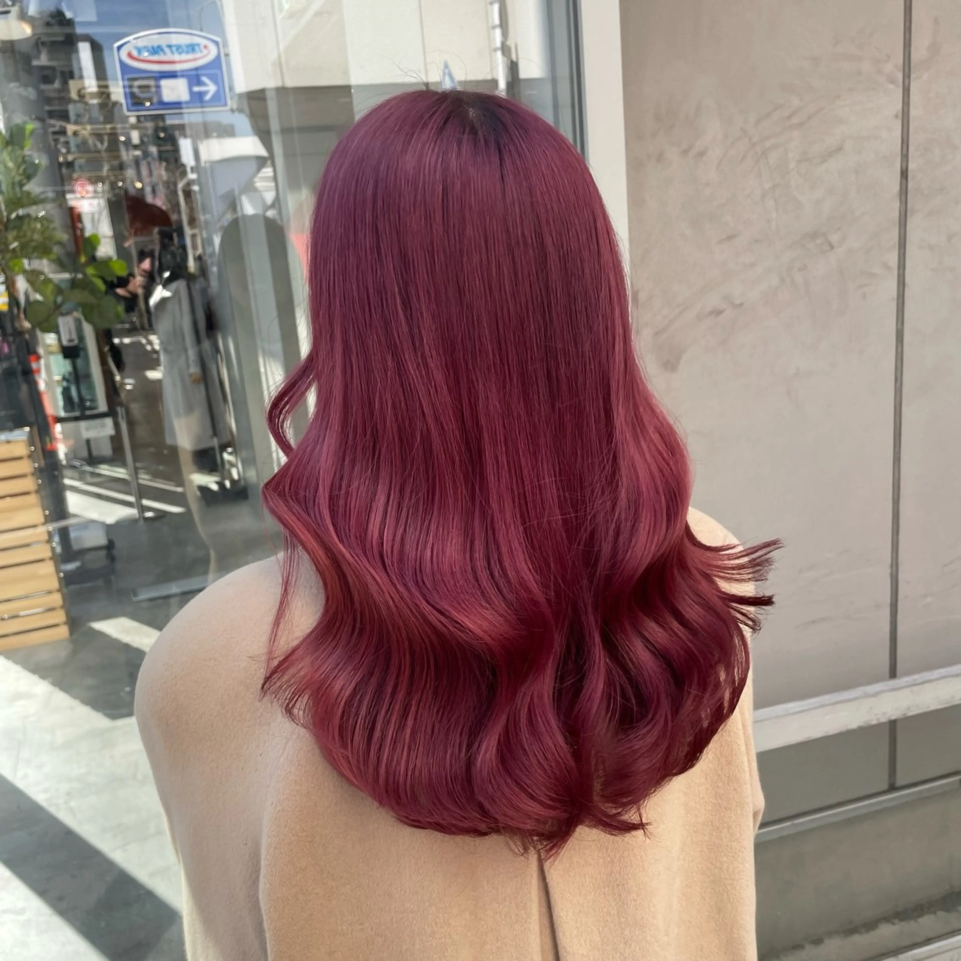 セミロング カラー 大人っぽ♡上品な暖色 ♡ブリーチなし♡のヘアスタイル