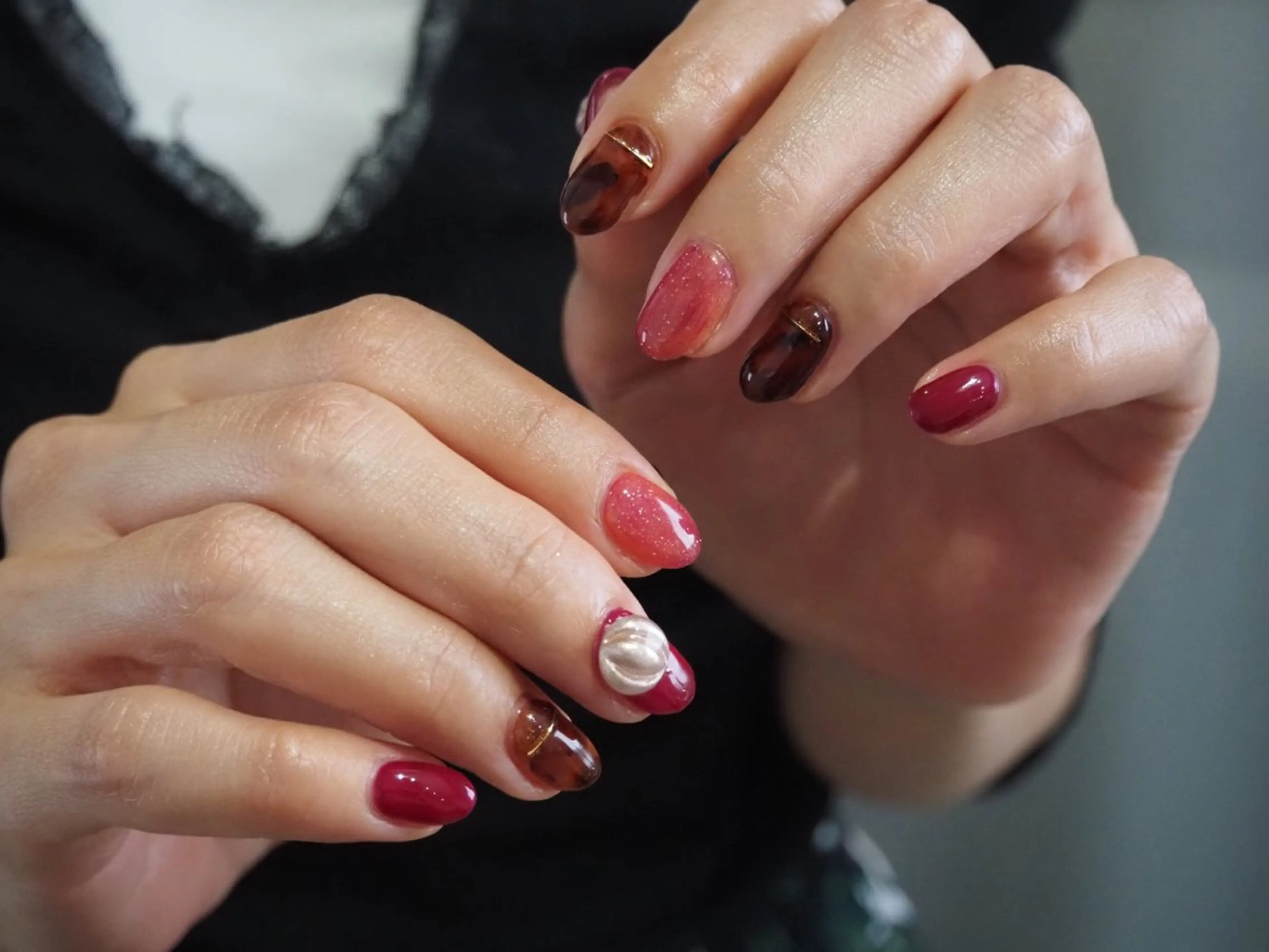 ネイル ジェルネイル ニュアンスネイル オフィスネイル パラジェル シンプルネイル nail salon núcleo 【ヌクレオ】所属・ネイルサロン núcleoヌクレオのネイルデザイン