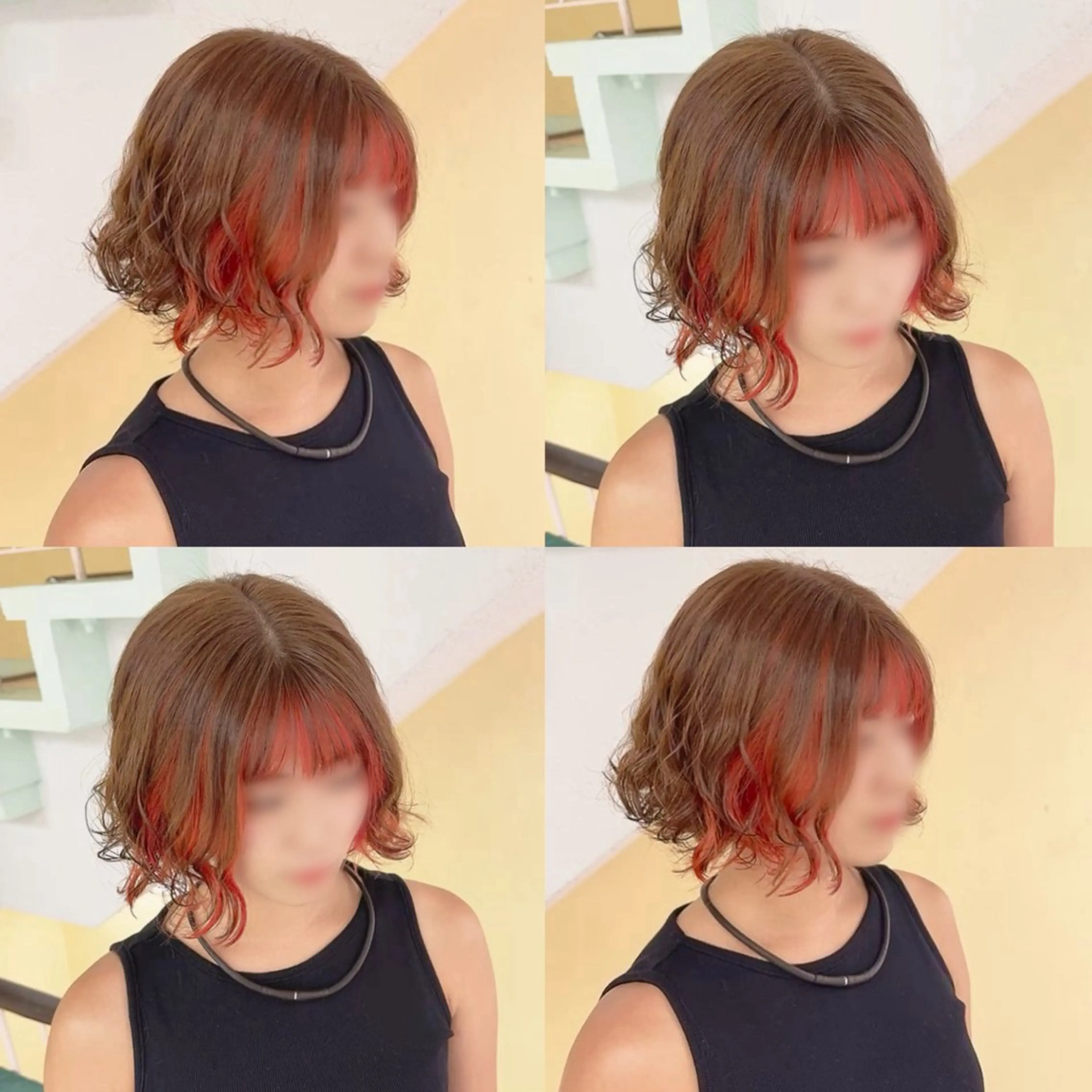 カラー ヘアカラー トリートメント 渋谷:インナーカラー ／🍒エリカ🍒のヘアスタイル