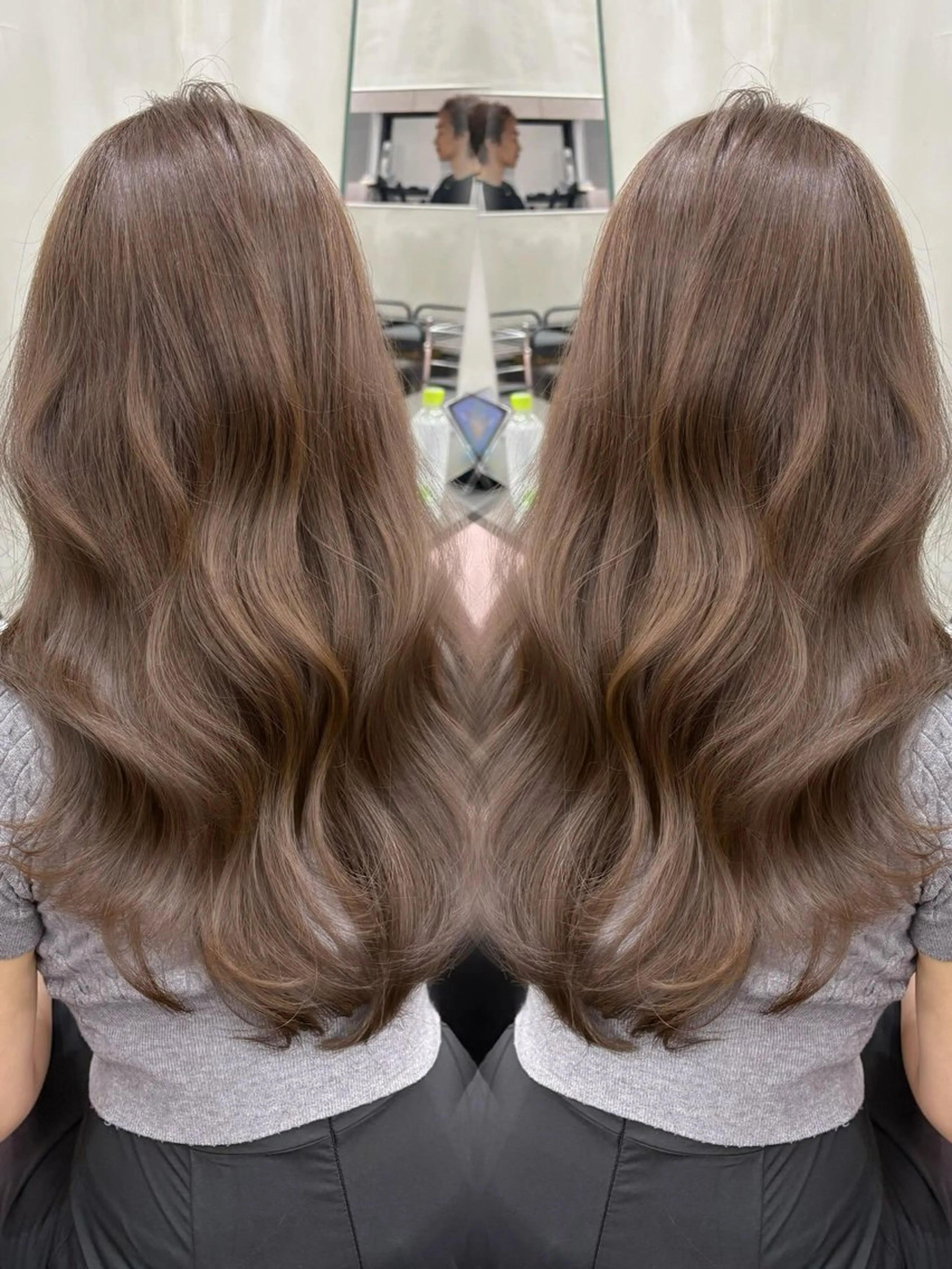 セミロング カラー ベージュカラー ブリーチ ブリーチなしカラー カット ヘアカラー トリートメント the path shogo🌻のヘアスタイル
