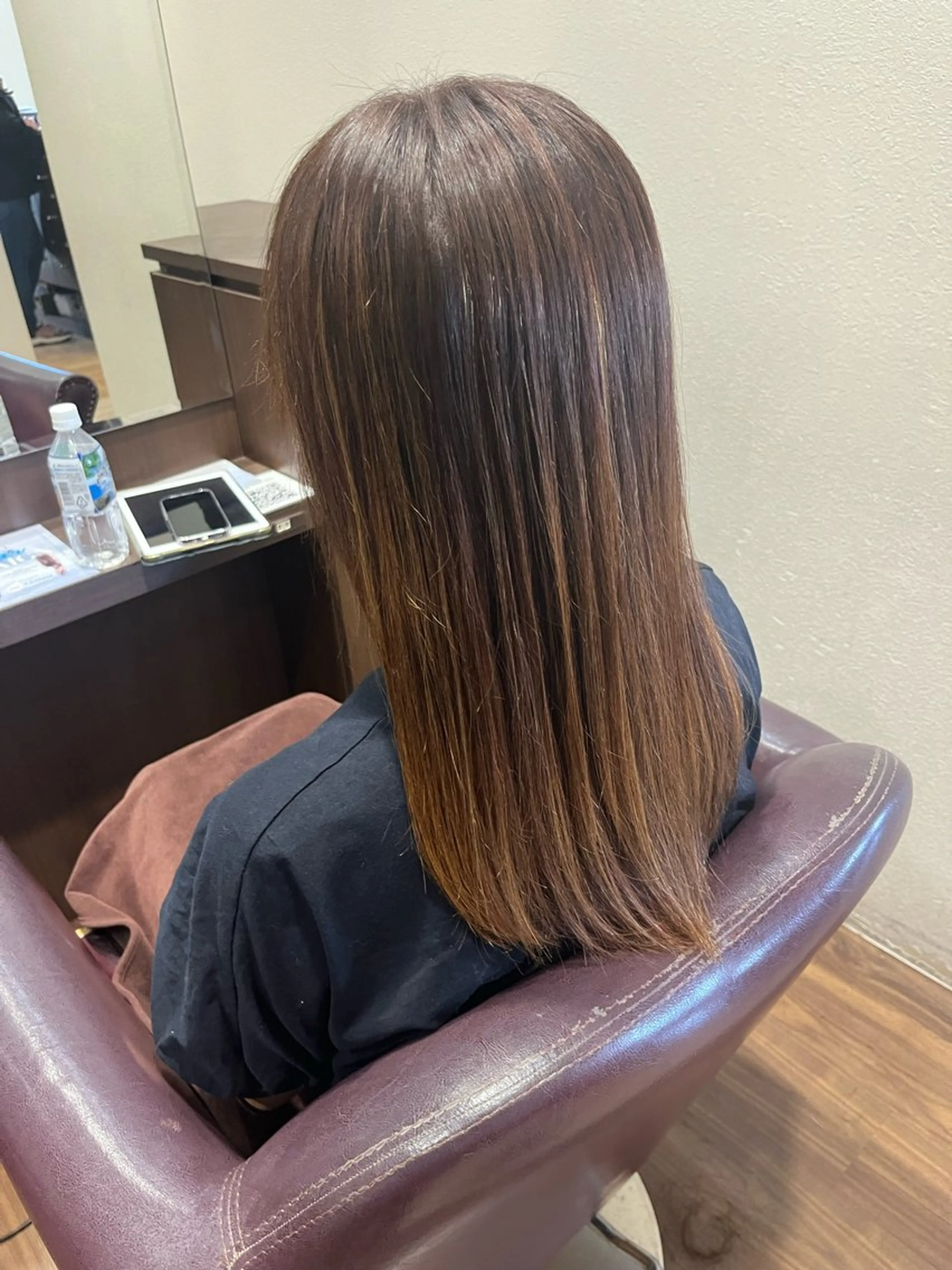 セミロング 髪質改善 松崎 崇のヘアスタイル