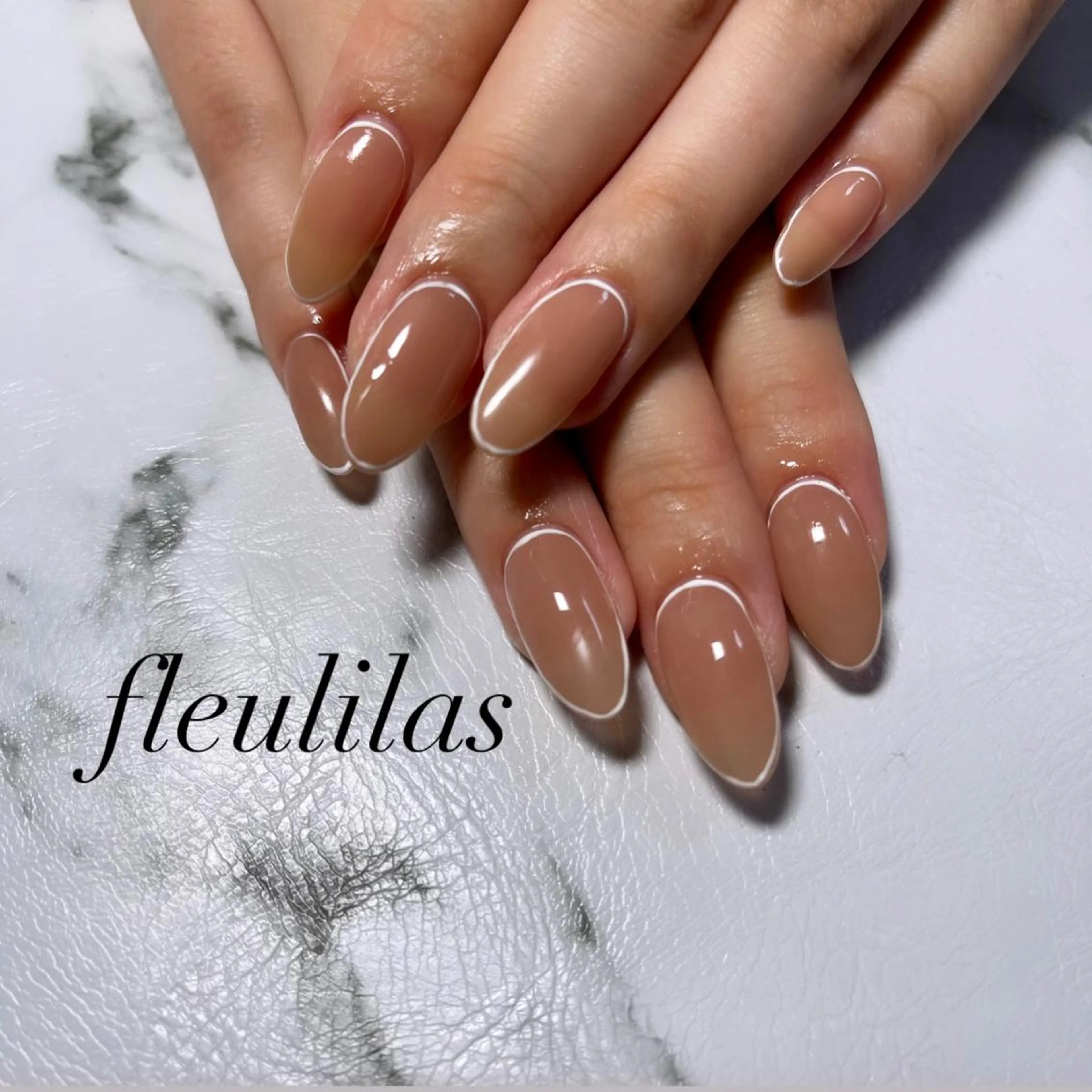 ネイル ホワイト fleulilas 松葉のその他イメージ