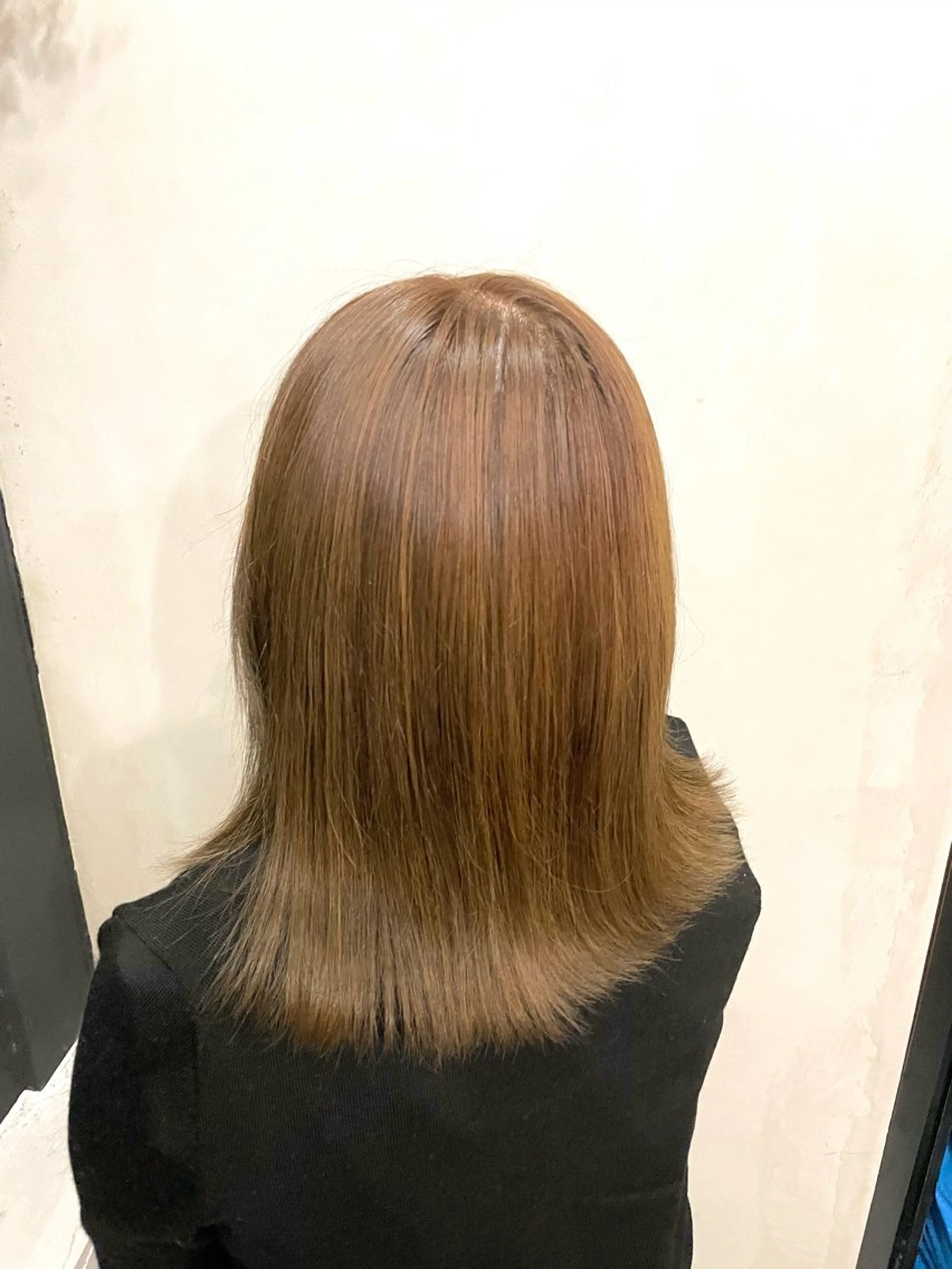 ミディアム カラー ベージュカラー オリーブベージュ ✨メンズ縮毛モデル 募集✨イブキのヘアスタイル