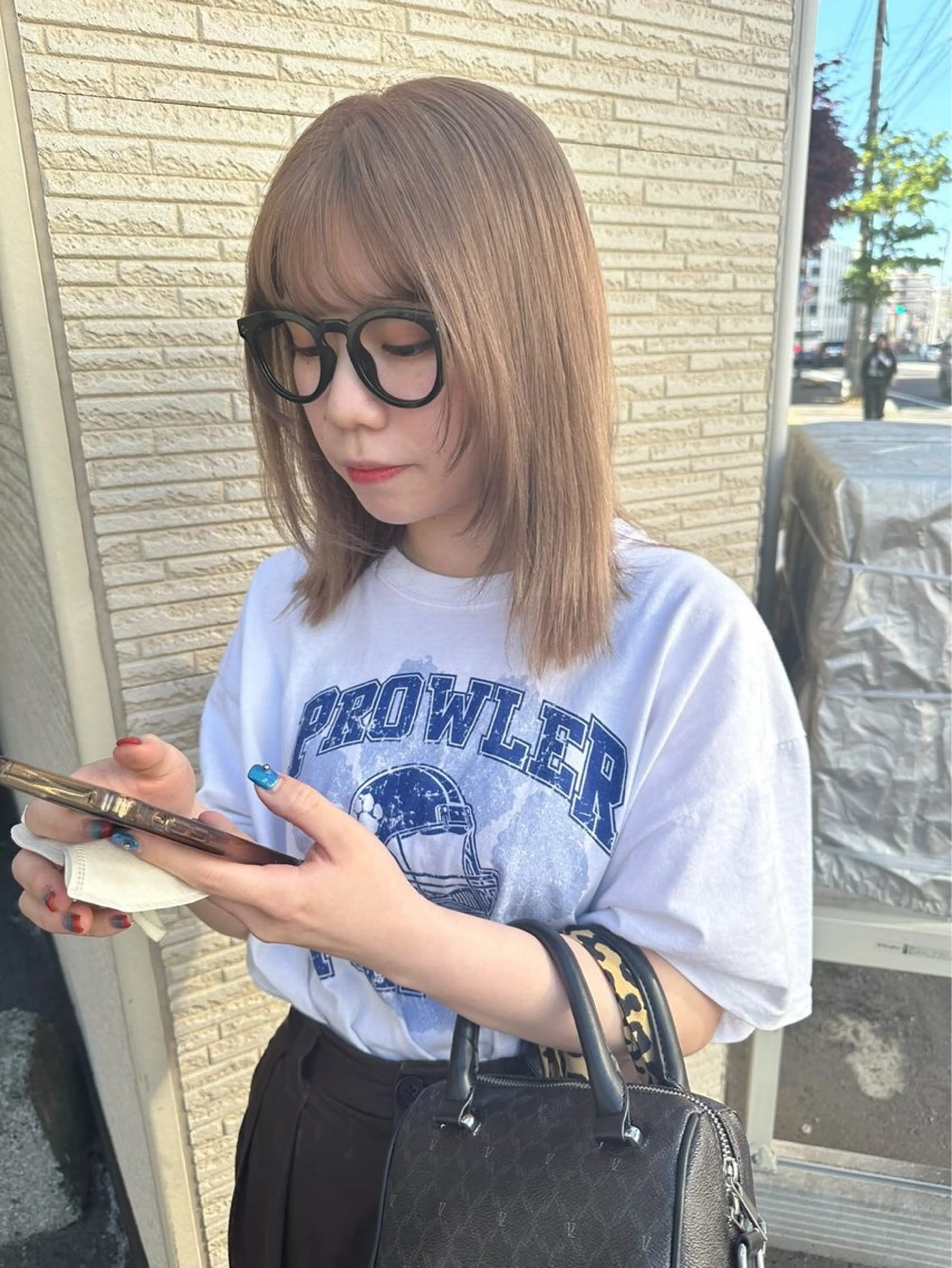 セミロング カット ヘアカラー トリートメント ミルクティーブラウン /副店長YUTOのヘアスタイル