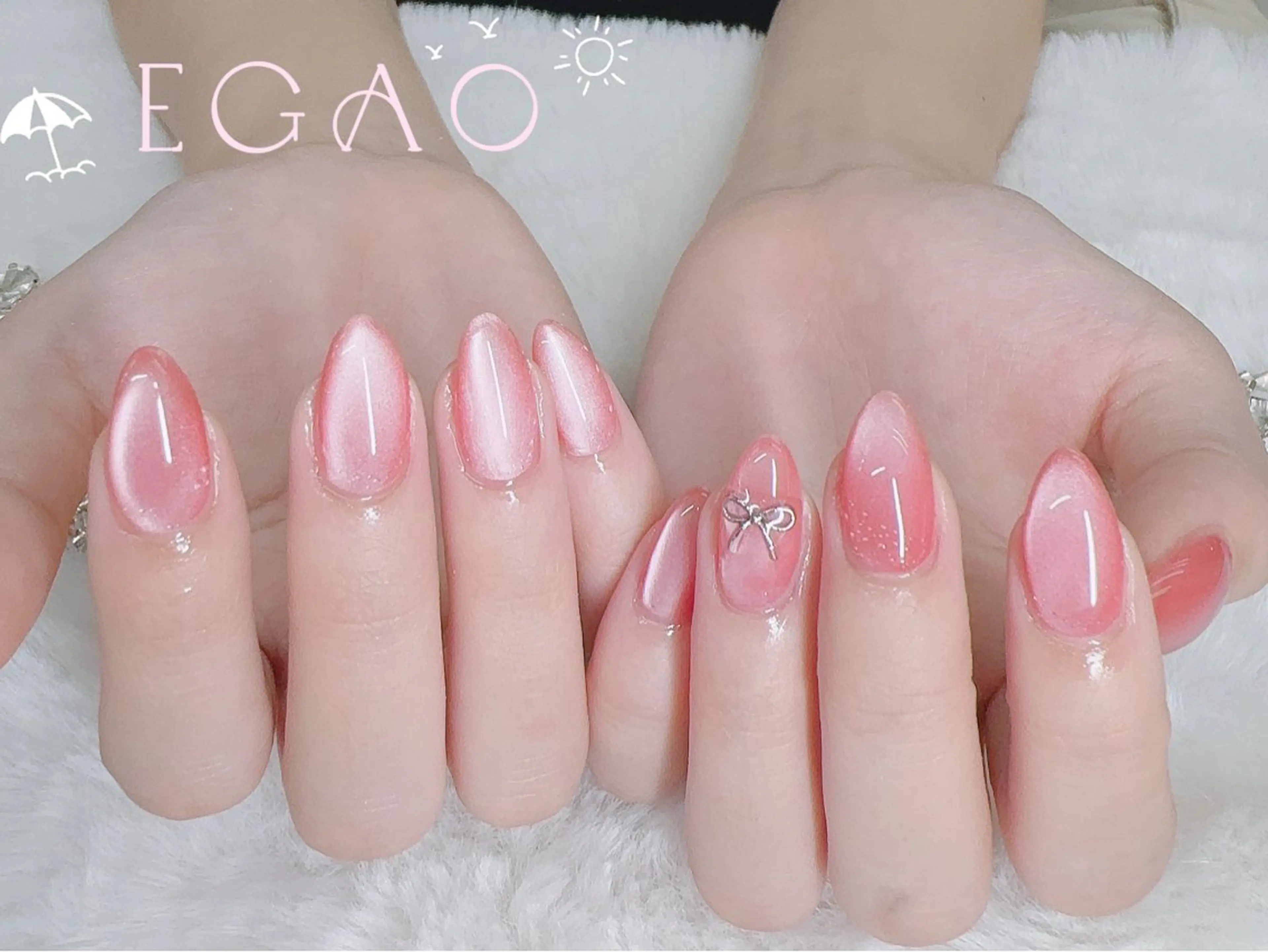 ネイル アートネイル フットネイル フレンチネイル ジェルネイル グラデーション ハンドネイル Egao Nail Salonのネイルデザイン