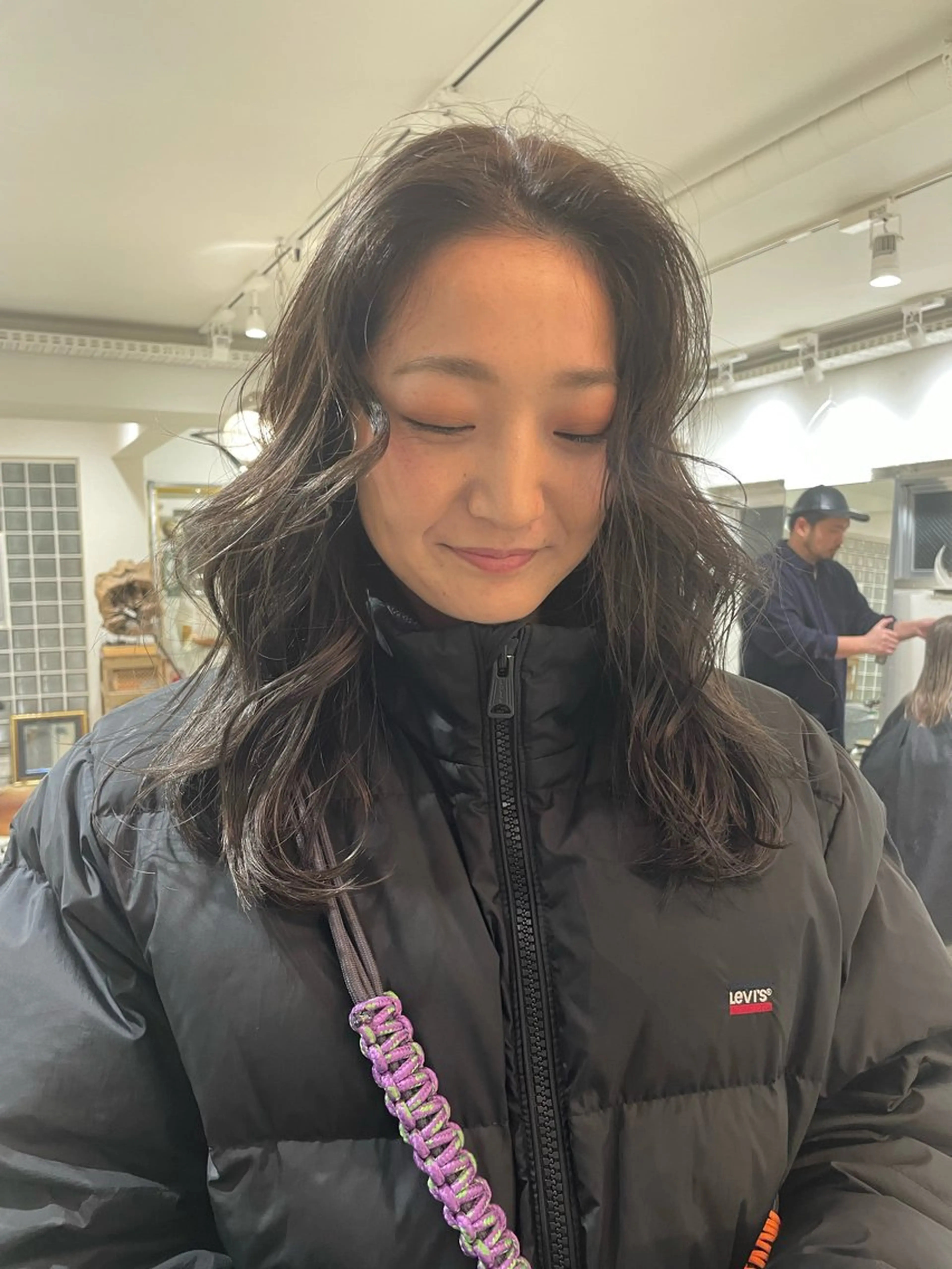 ロング カラー アッシュ ベージュカラー ブリーチ ヘアカラー トリートメント tim.所属・🪐ナチュラルモード ヘア🪐honokaのヘアスタイル