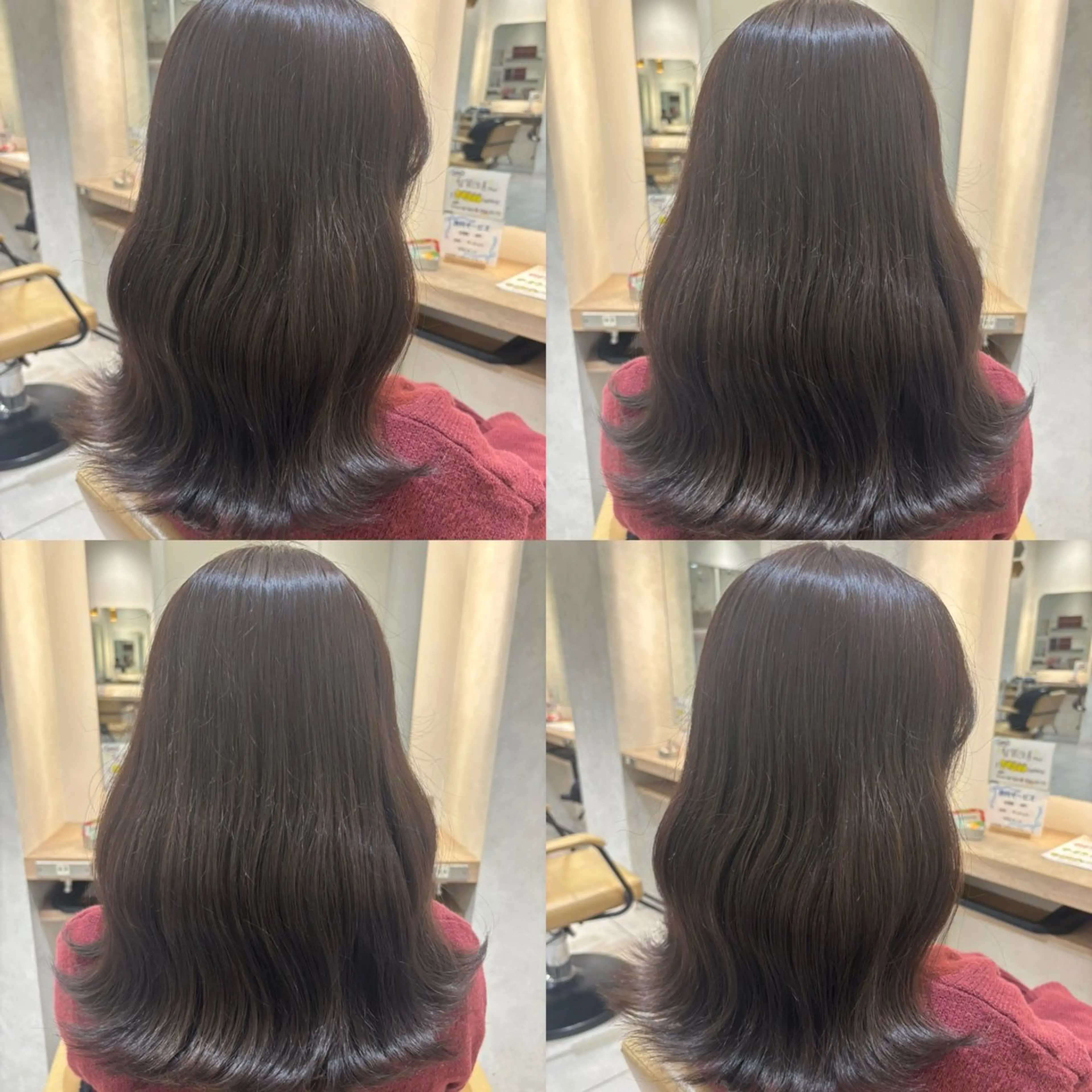 セミロング カラー お客様満足度No.1 🐶柴田みどりのヘアスタイル