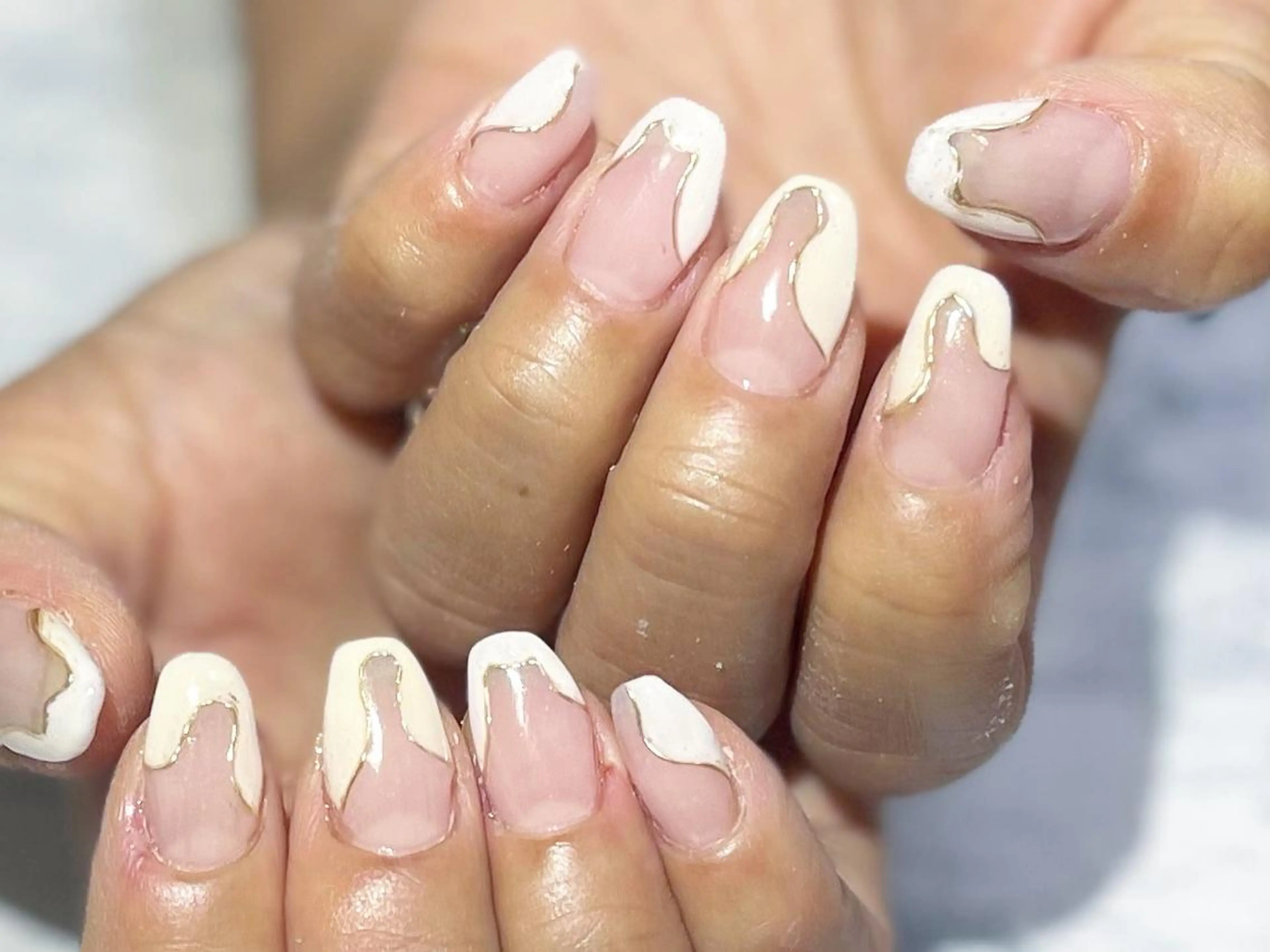 ネイル フットネイル フレンチネイル ニュアンスネイル シンプルネイル 春ネイル ネイル フフラ所属・nail fufla ♡yamane♡のネイルデザイン
