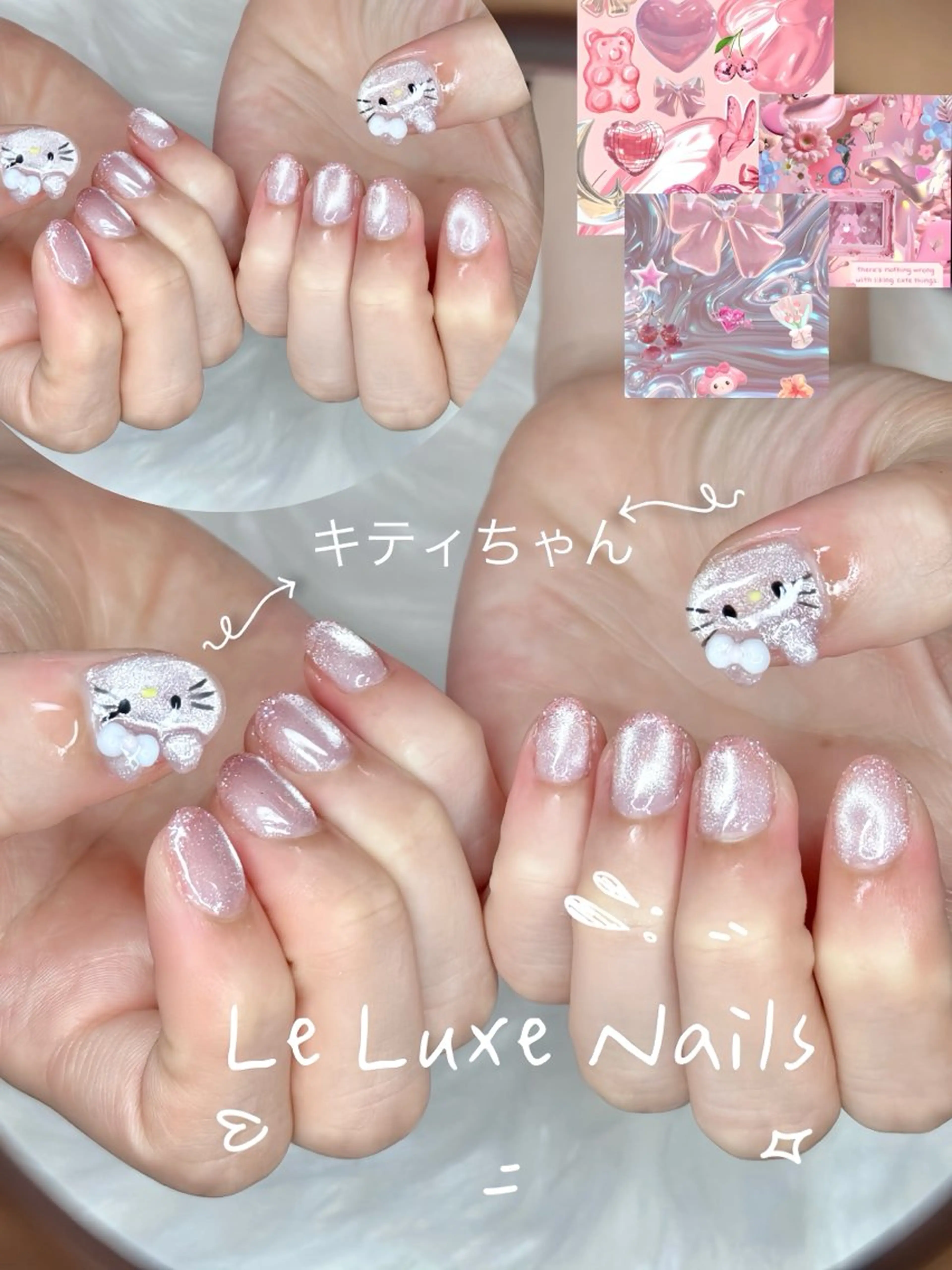 (HAND)SNSで話題マグネットネイルorグラデーションorミラー90分の写真