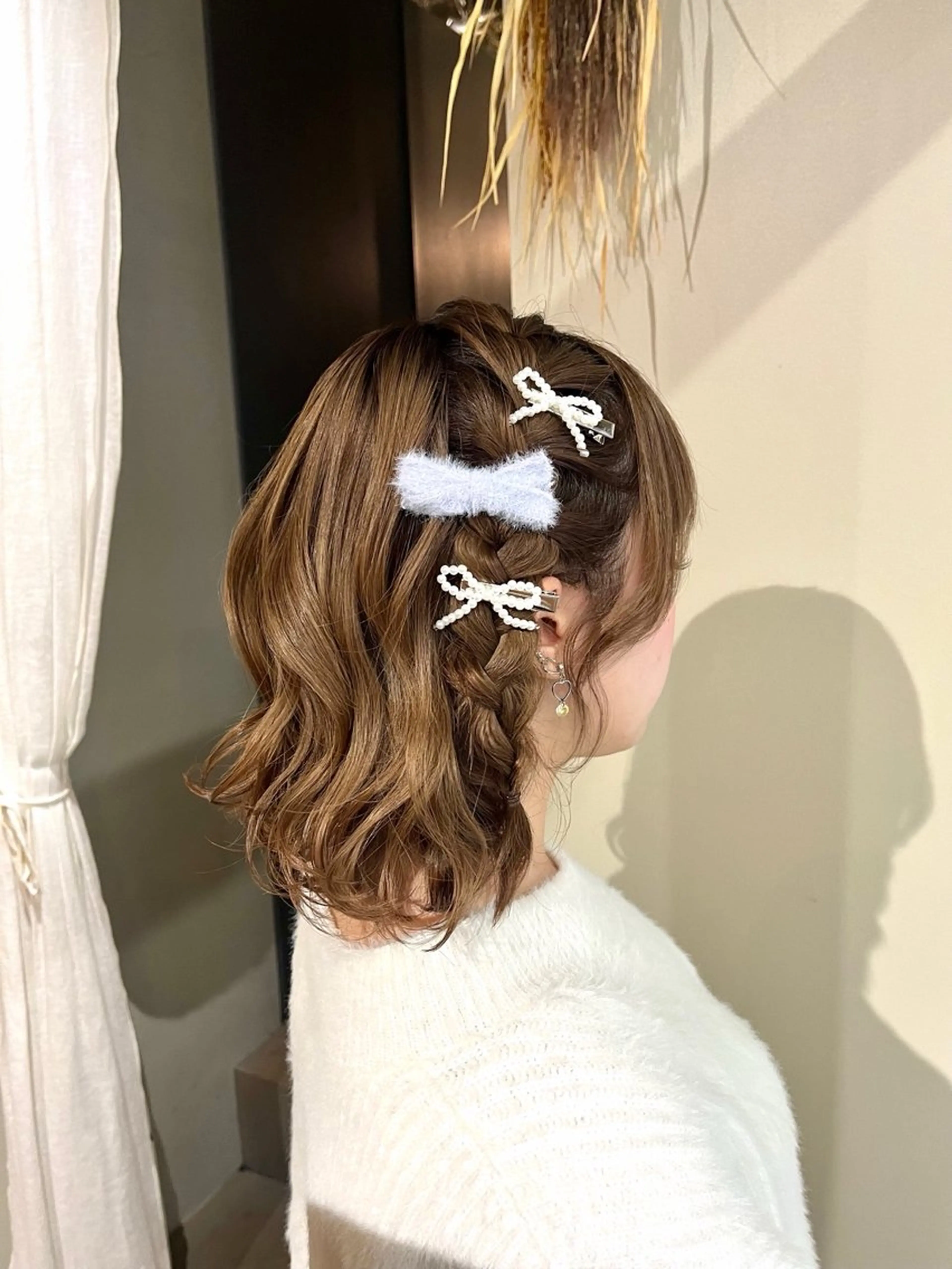 ショート ヘアアレンジ ヘアセット 🌼花屋併設🌼 木下奈々望のヘアスタイル