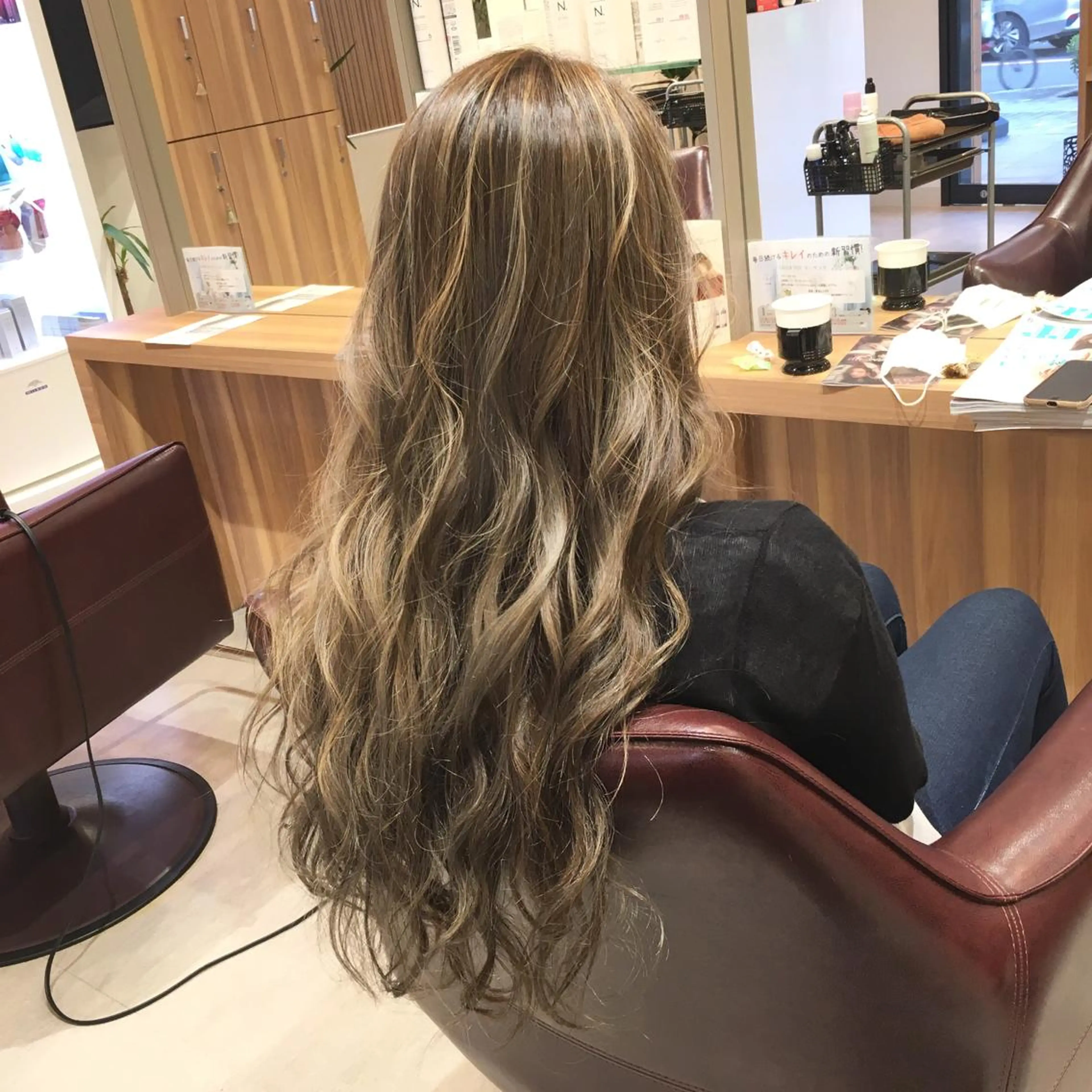 ロング カラー 外国人風カラー Dolce　梅田所属・城領 直輝のヘアスタイル