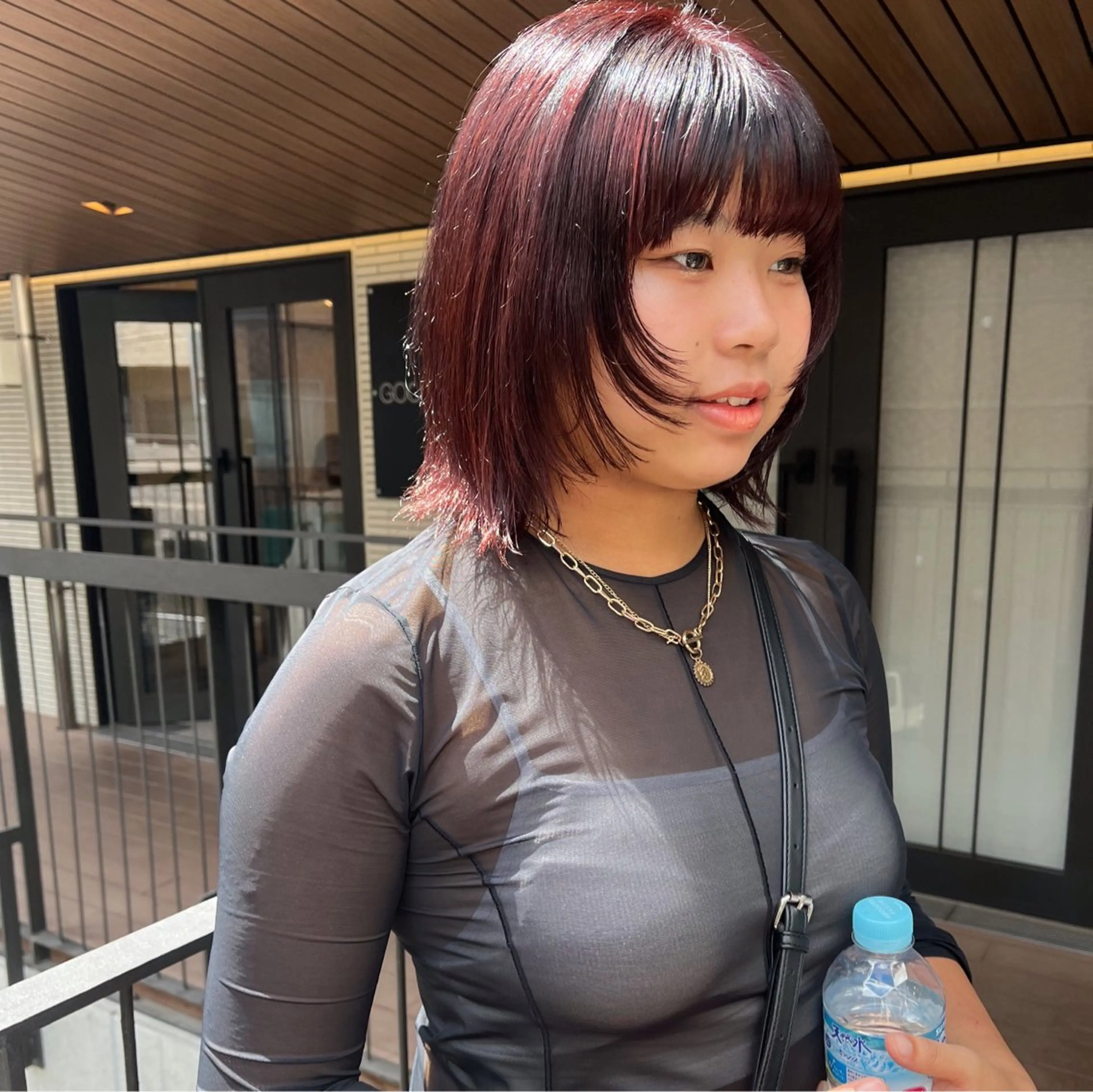 ミディアム カラー 暖色/パーマ 🌼クニトウメイのヘアスタイル