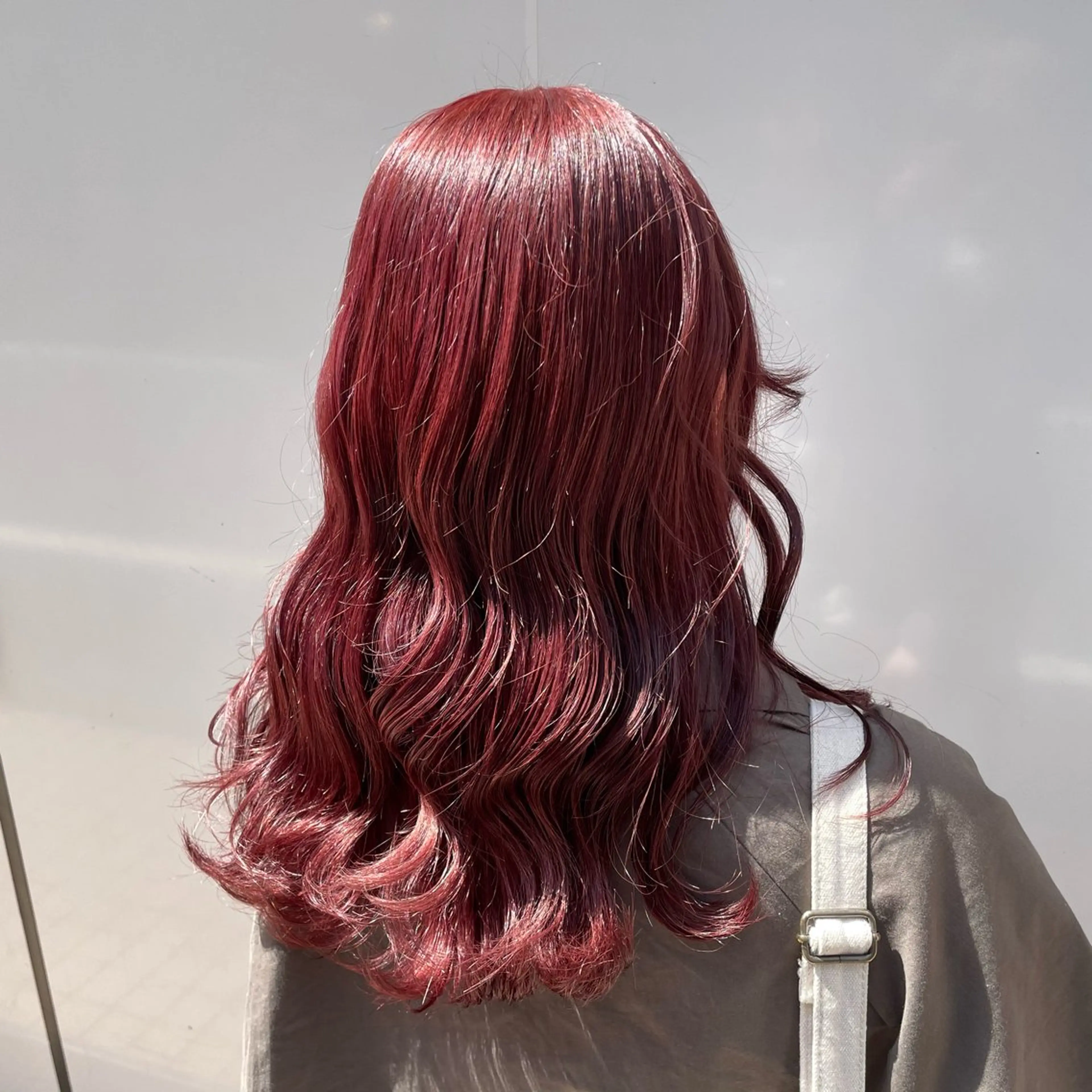 セミロング カラー カット ヘアカラー 🍒ワイン系 ウルフカット🍒拓未のヘアスタイル