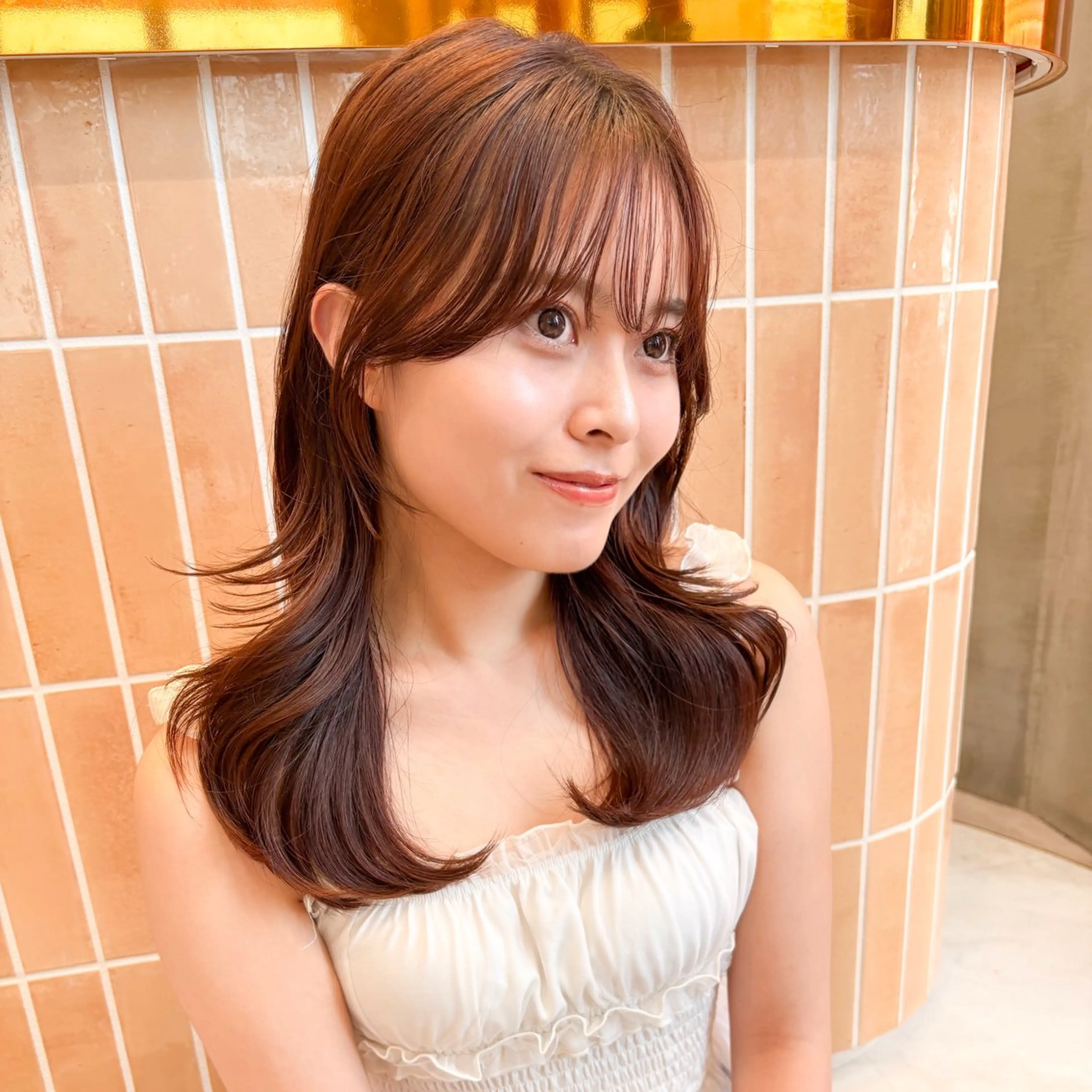 セミロング 💛ショート│ボブ│ 艶カラー│愛華🌼のヘアスタイル