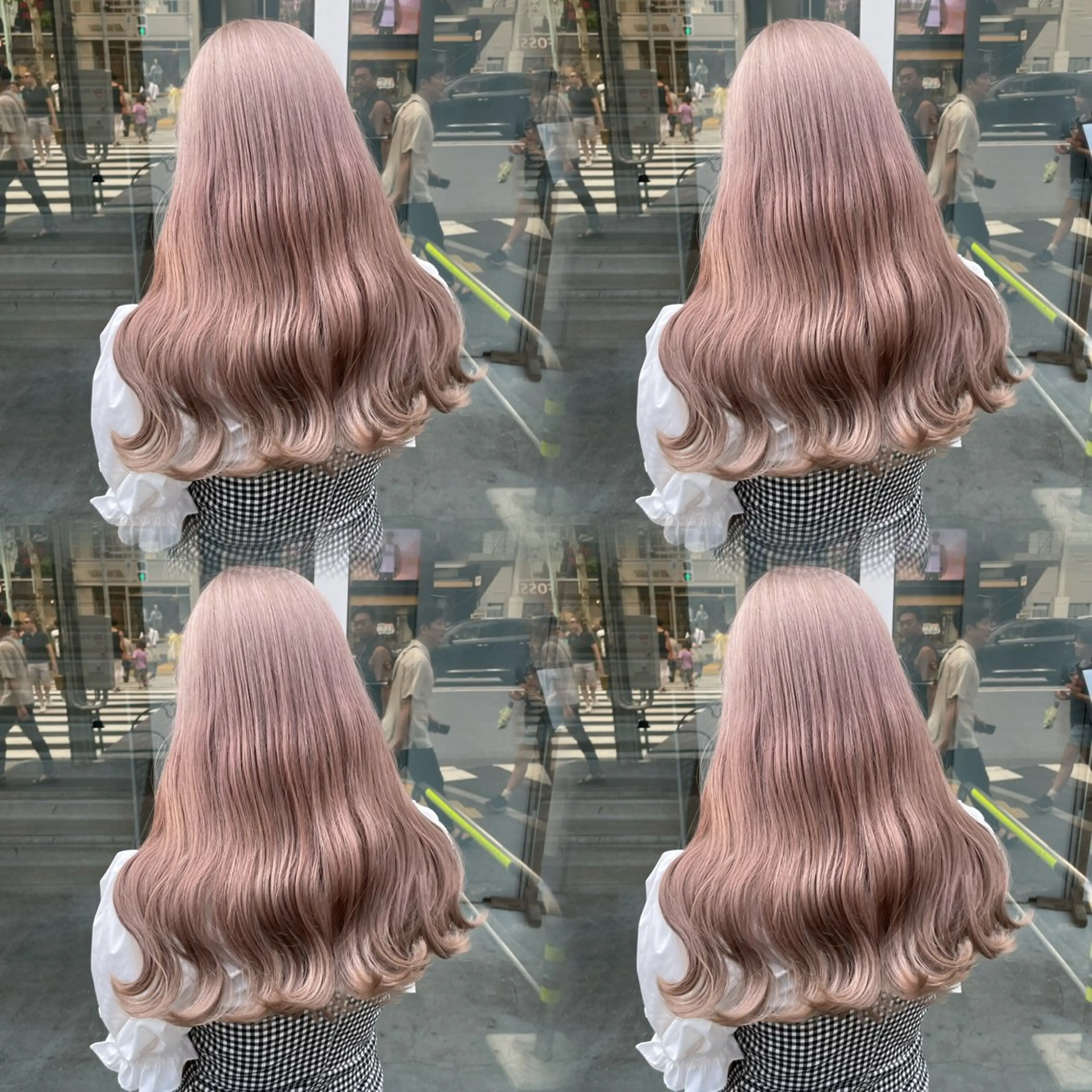 ロング カラー ヘアカラー ダメージレスハイ トーン💖kanonのヘアスタイル