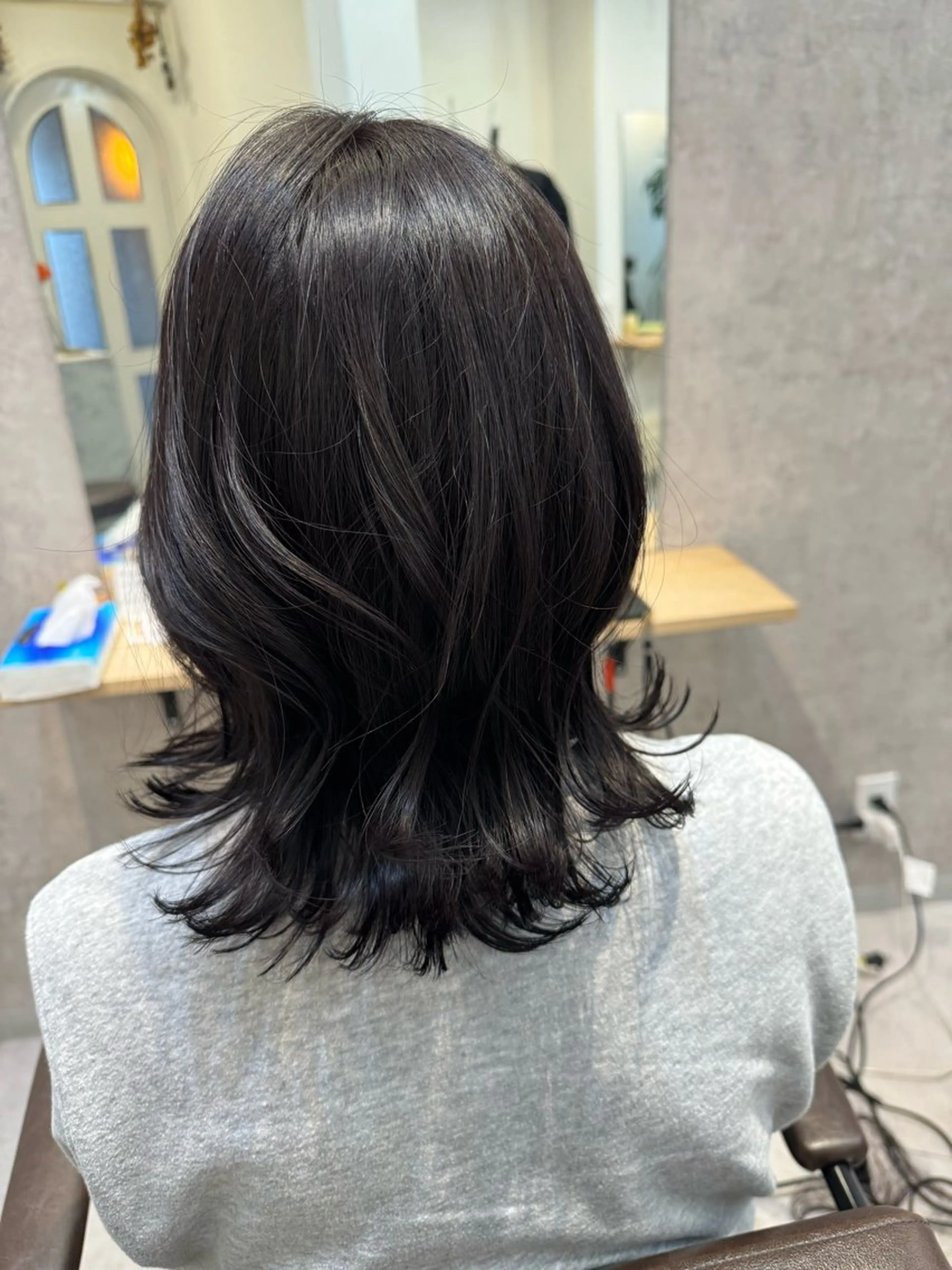 ミディアム カラー カット ヘアカラー トリートメント Dxxxx III所属・オシャレ女性目線の 大人メンズ❁⃘*.ﾟのヘアスタイル