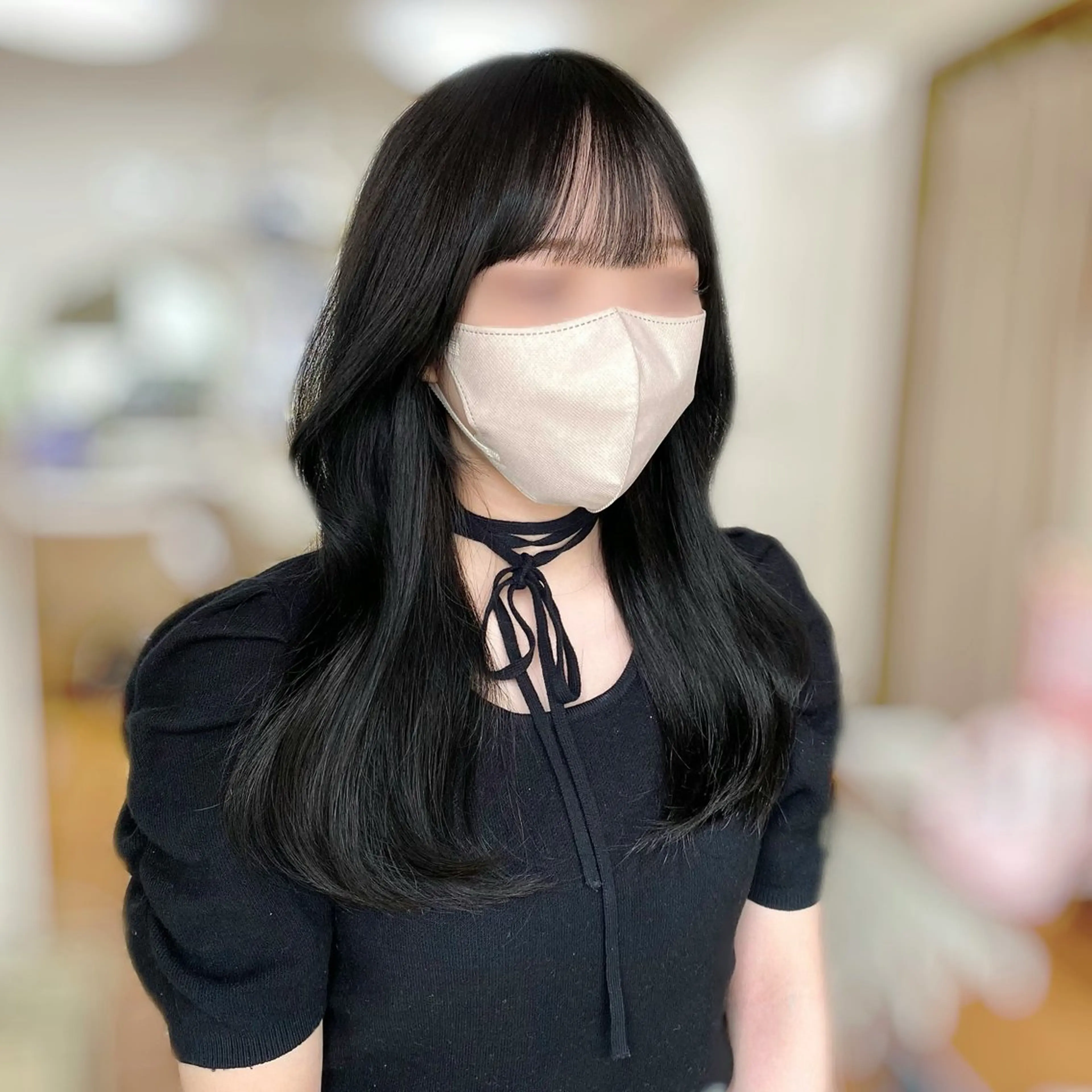 ロング カラー 黒髪 カット ヘアカラー トリートメント 🥣 hashi 🛋️のヘアスタイル