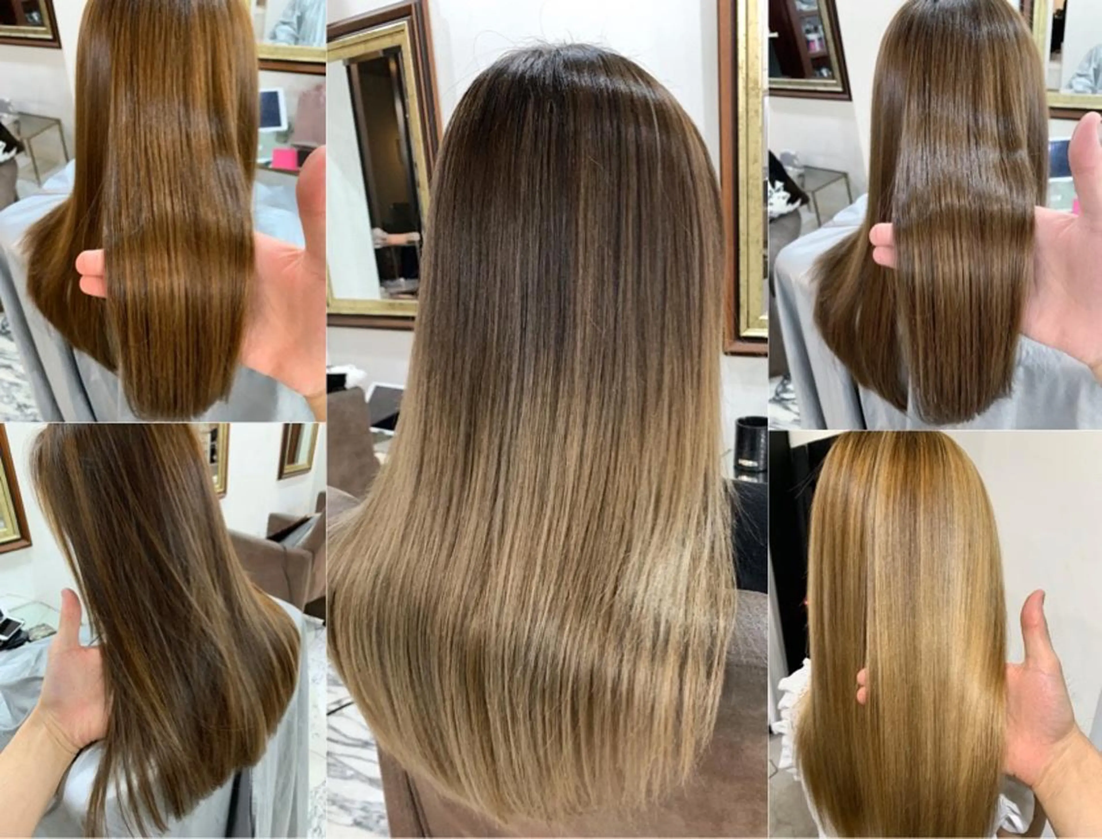 セミロング カラー エクステ（レミー毛） NINEのヘアスタイル