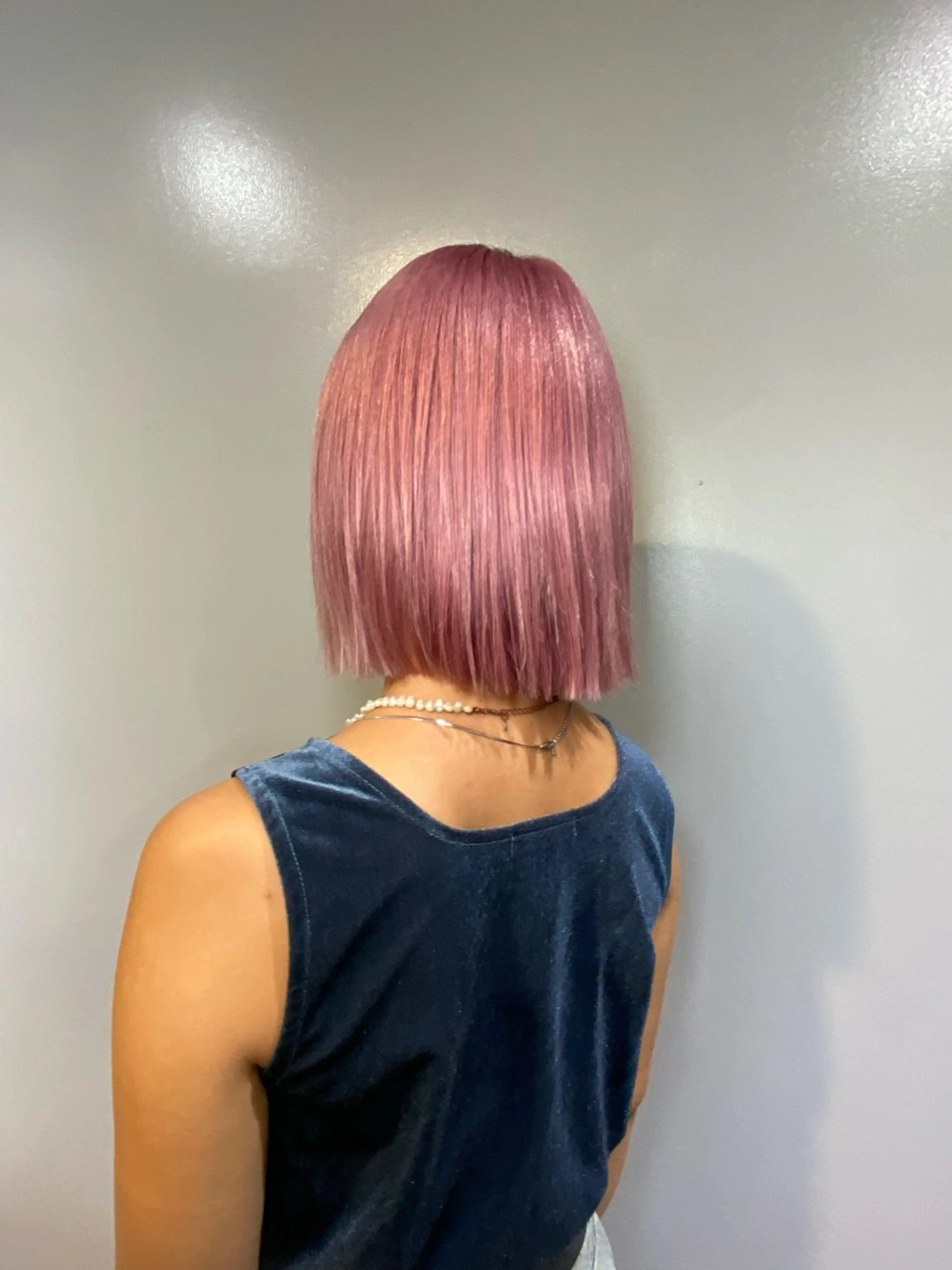 ミディアム カラー ラベンダーカラー ピンクカラー ピンクラベンダー ヘアカラー HAIR SALON M Fe's 池袋所属・メンズカット/パーマ 艶カラーTAIGA︎のヘアスタイル
