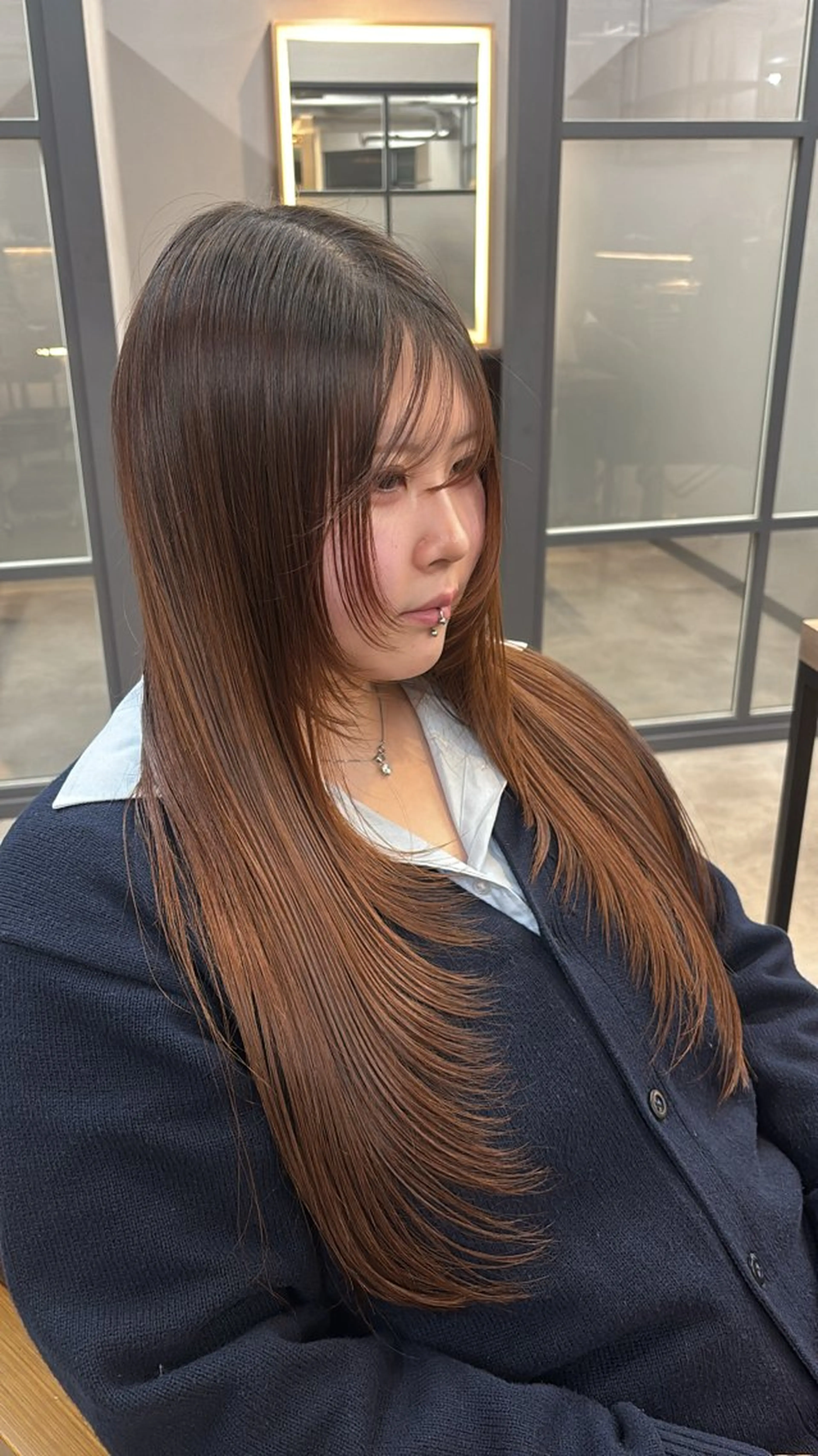 ロング カット トリートメント ✂︎髪質改善/寒色 カラー🩶noa✂︎のヘアスタイル