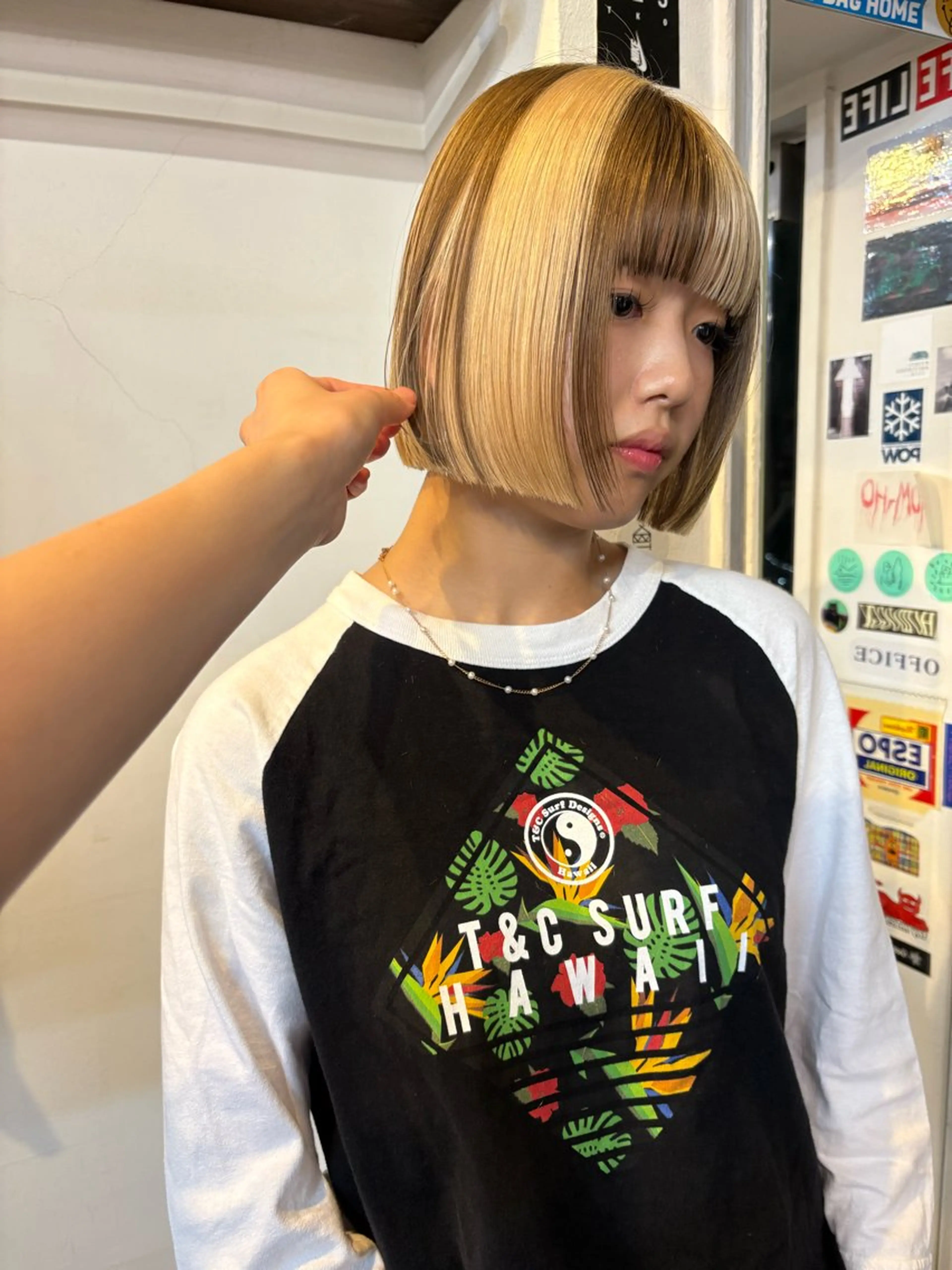 ミディアム ぱつっとボブ/ natsukiのヘアスタイル