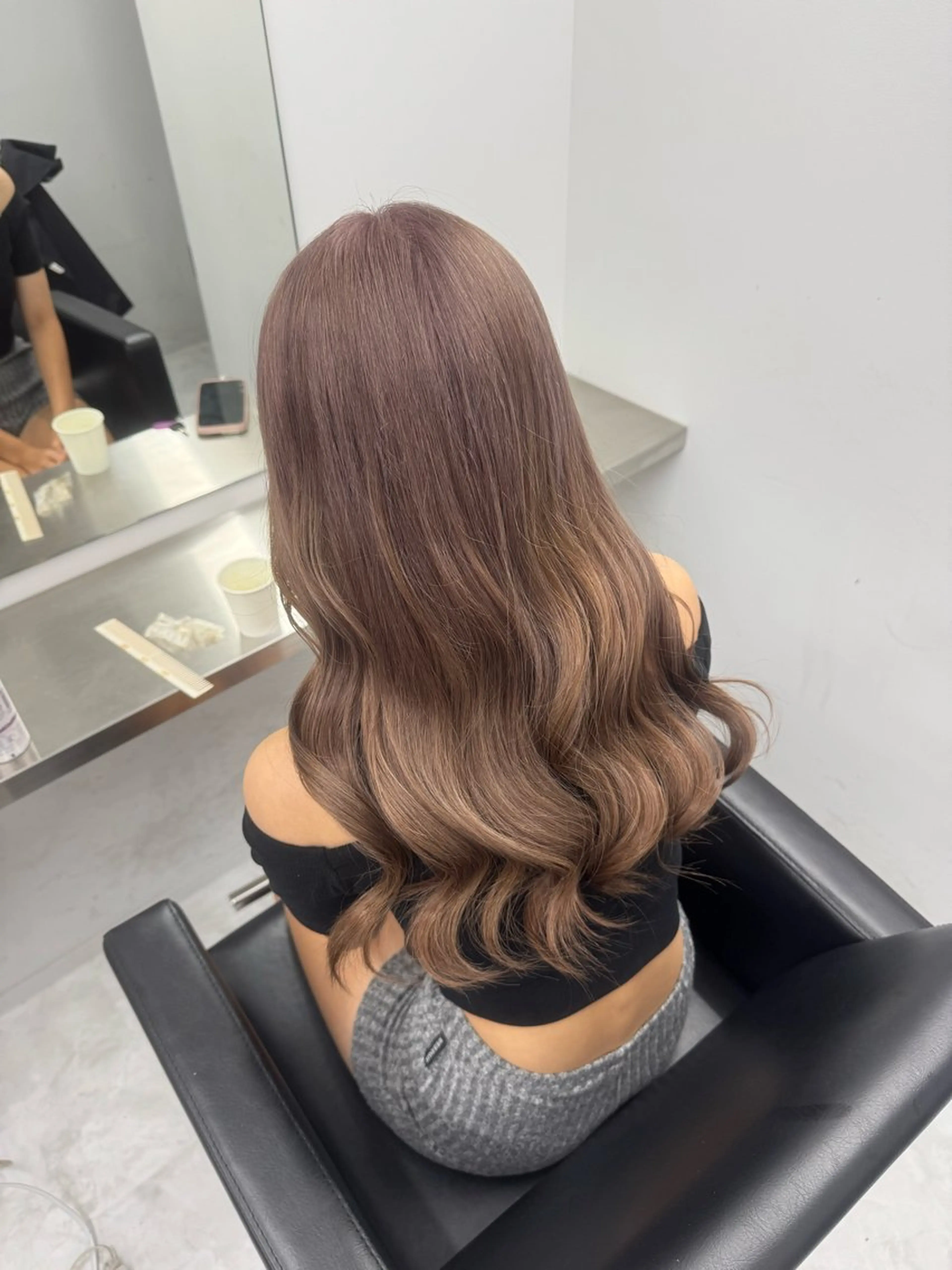 ロング Newone by neighbor所属・うる艶🫧ハイトーン 💜🦋🫧ミズキのヘアスタイル