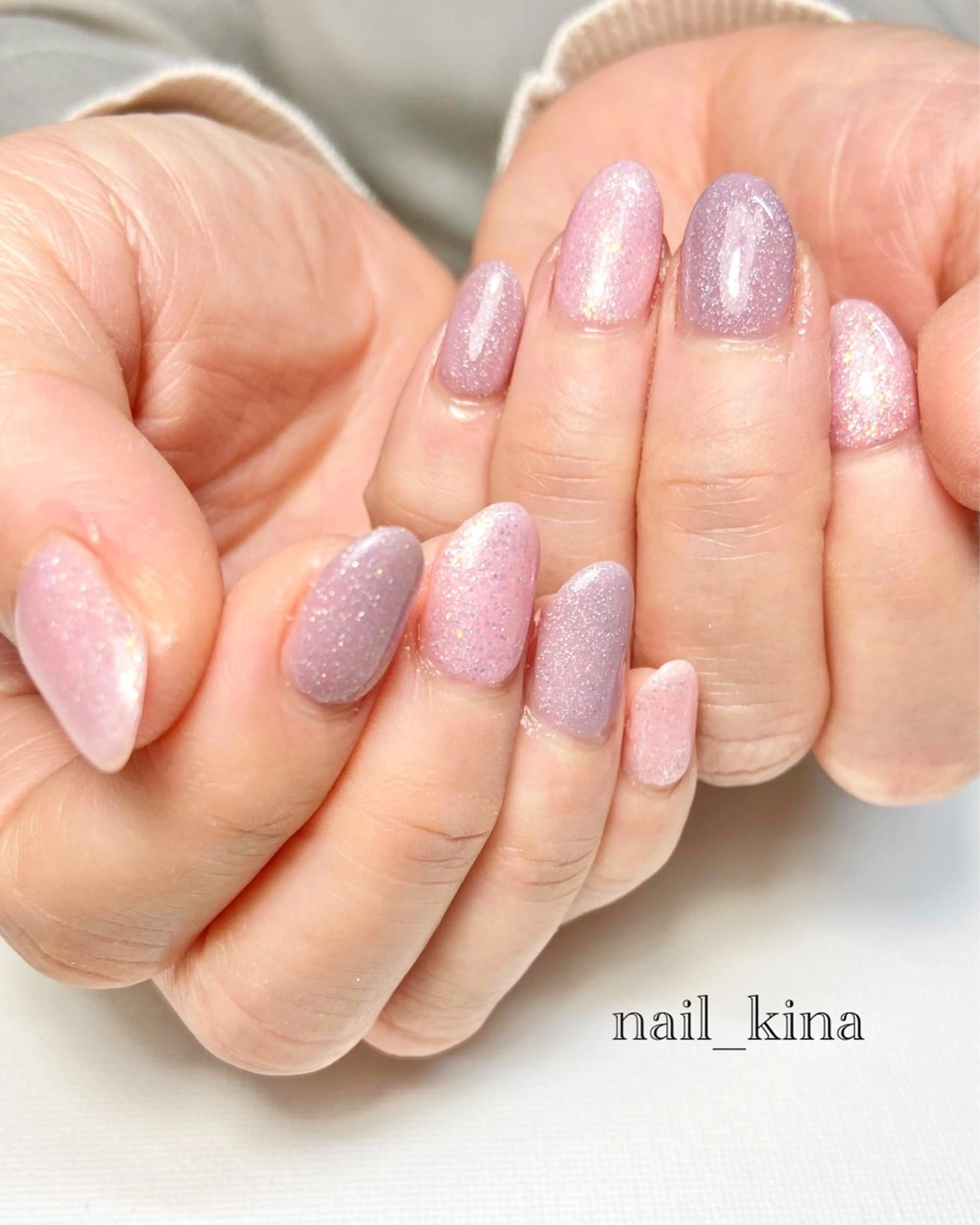 ネイル ワンカラーネイル 春ネイル ハンドネイル nail_ kinaのネイルデザイン