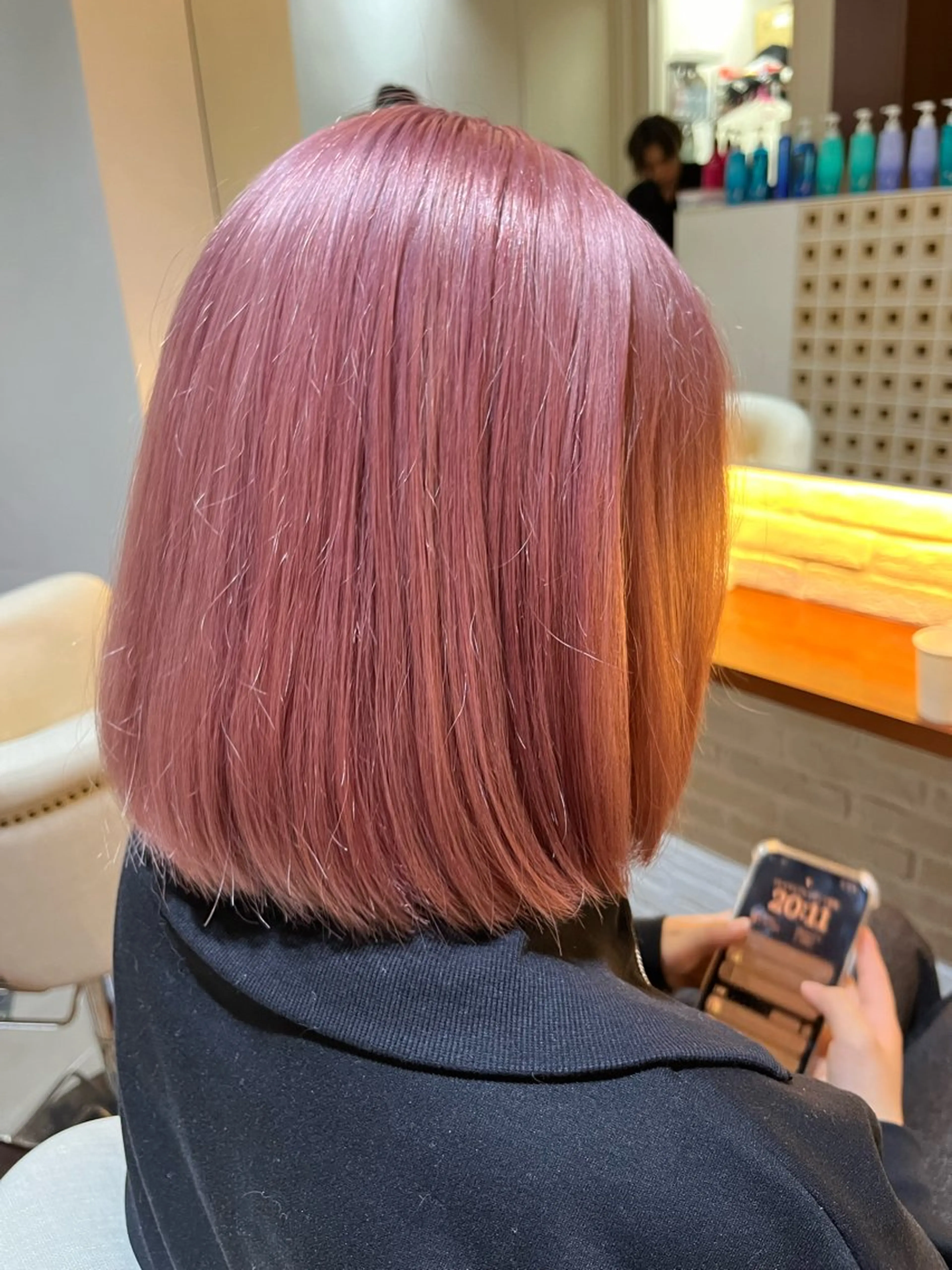 カラー ピンクカラー CoCooN TAKUMAのヘアスタイル