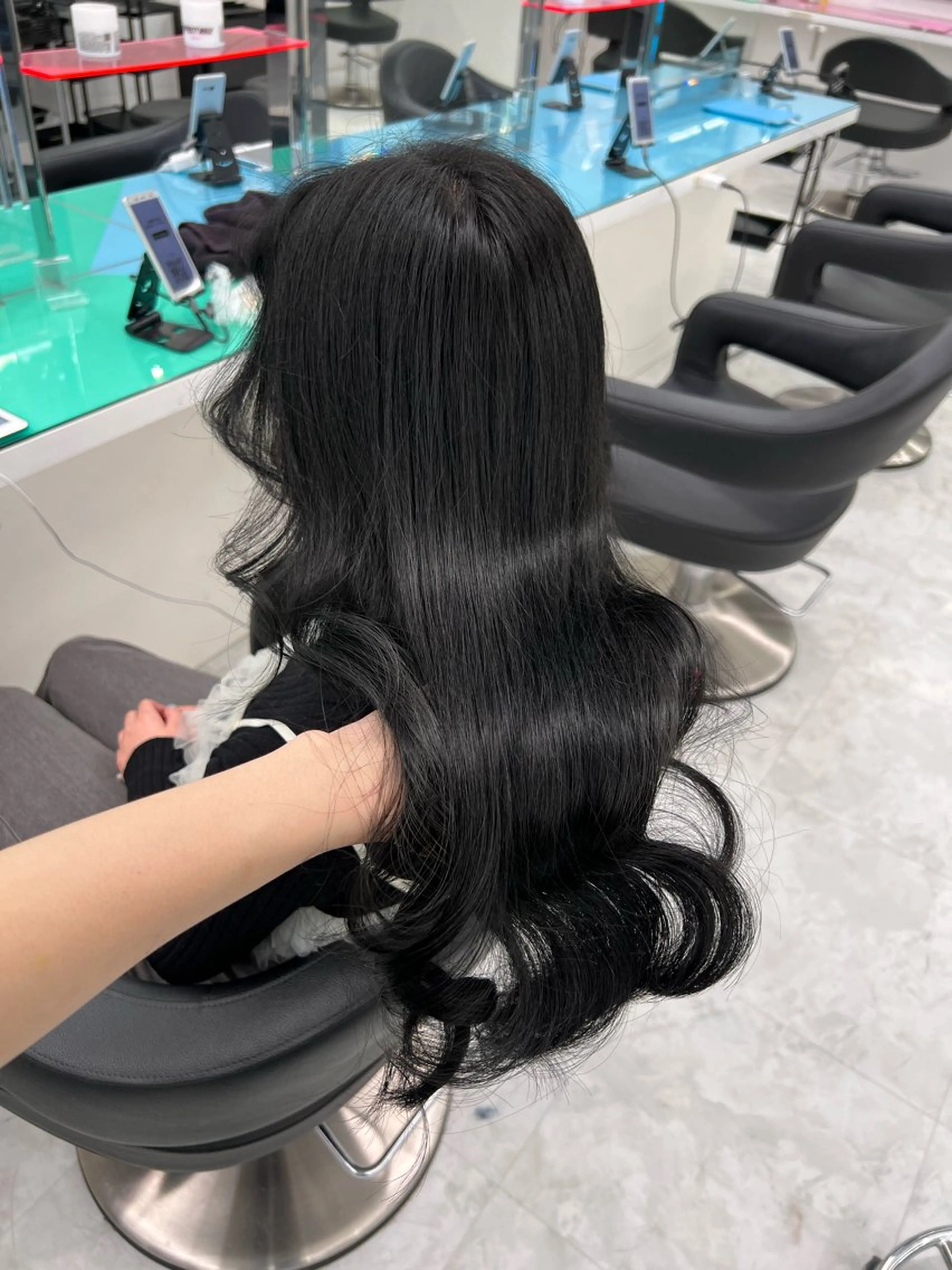 ロング カラー ヘアアレンジ 透明感カラー カット ヘアカラー 上品な透明感カラー 寒色＆暖色ヘア💗のヘアスタイル