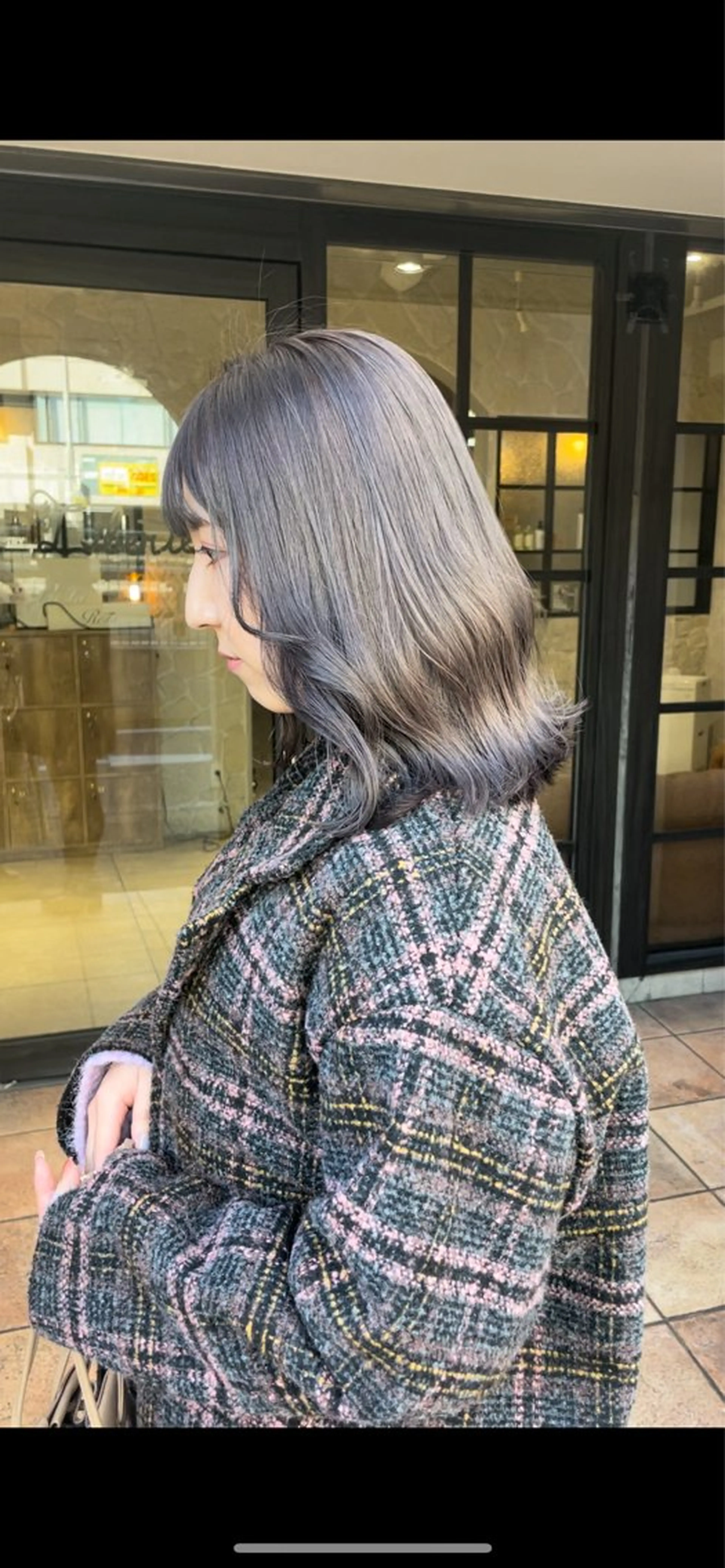ミディアム 𝐌𝐨𝐞/透明感 暖色ボブ🤍のヘアスタイル