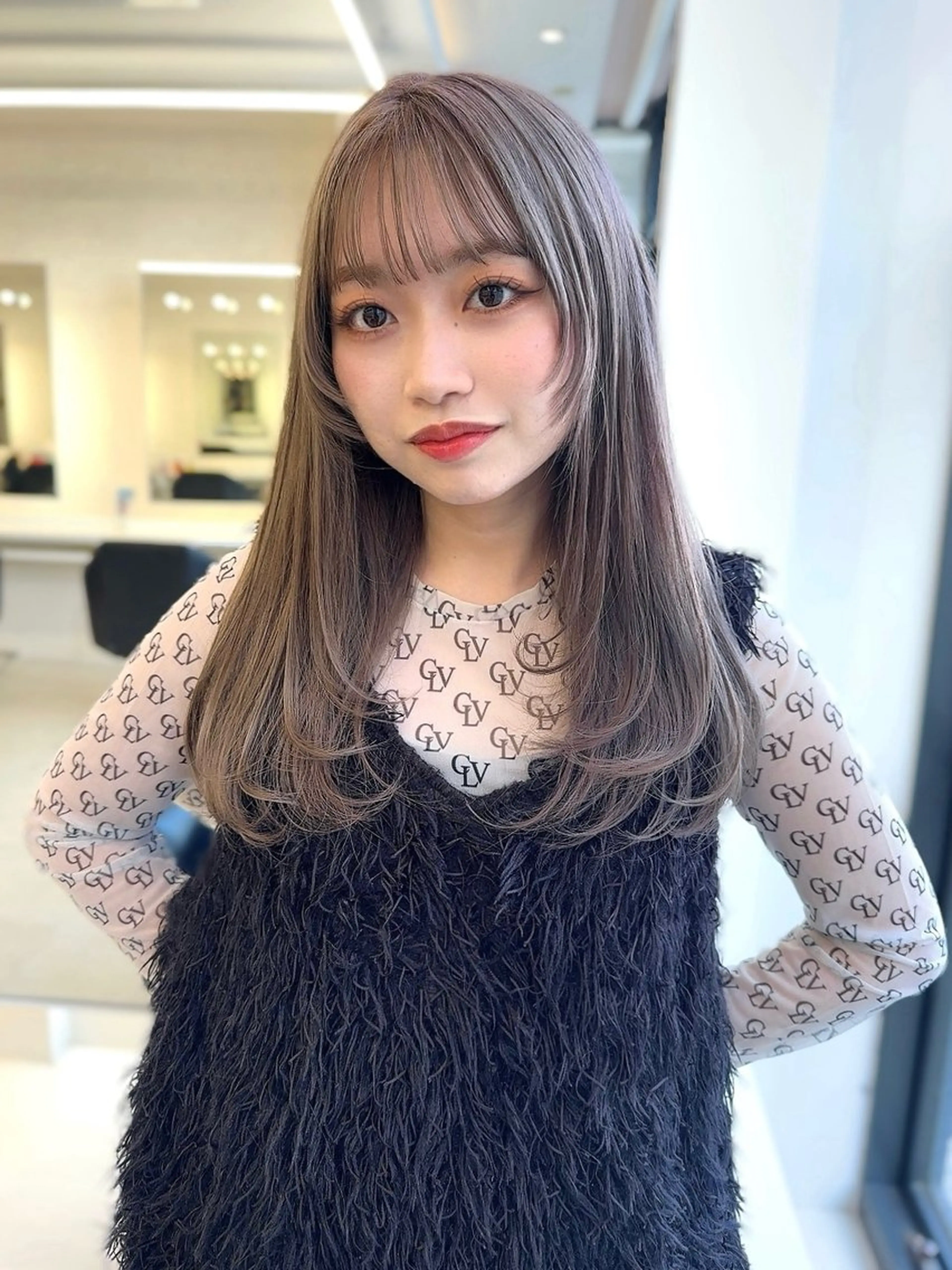 ロング カラー ヘアカラー ♡ParveMix 花房 菜乃♡のヘアスタイル