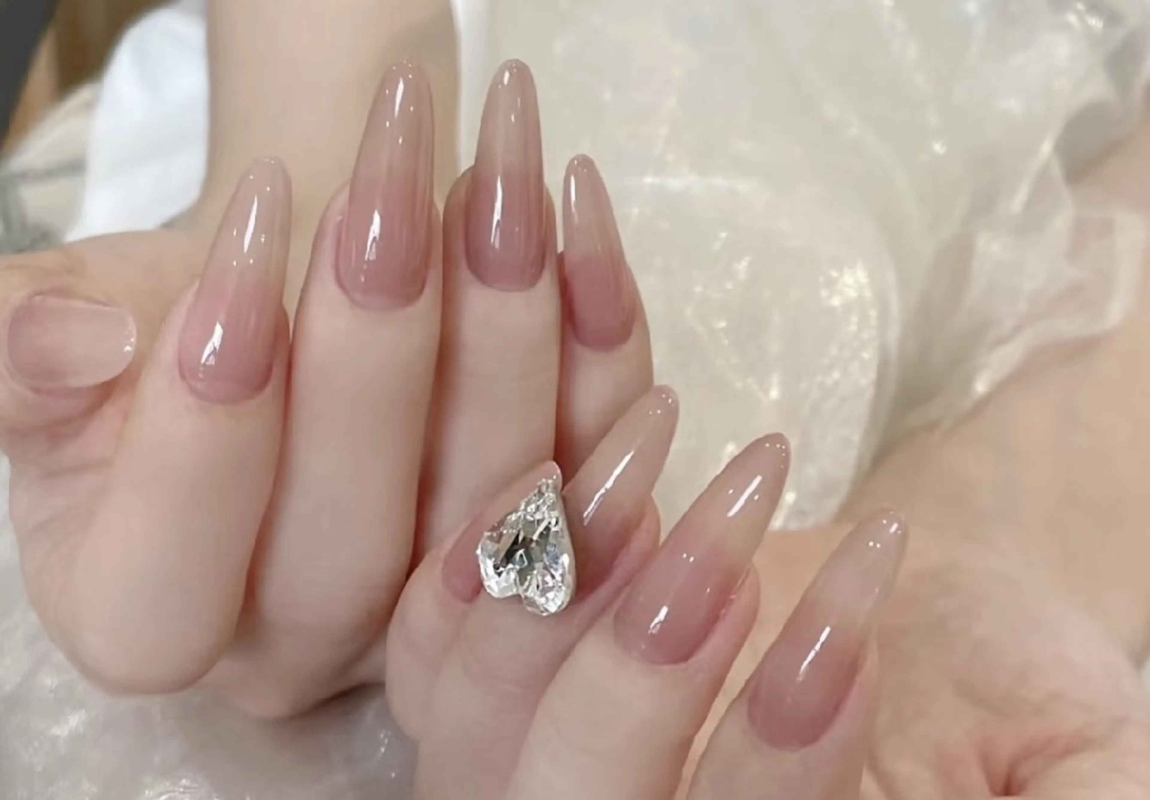 【HAND】チップ長さ出し★ワンカラーorラメグラ¥7990の写真