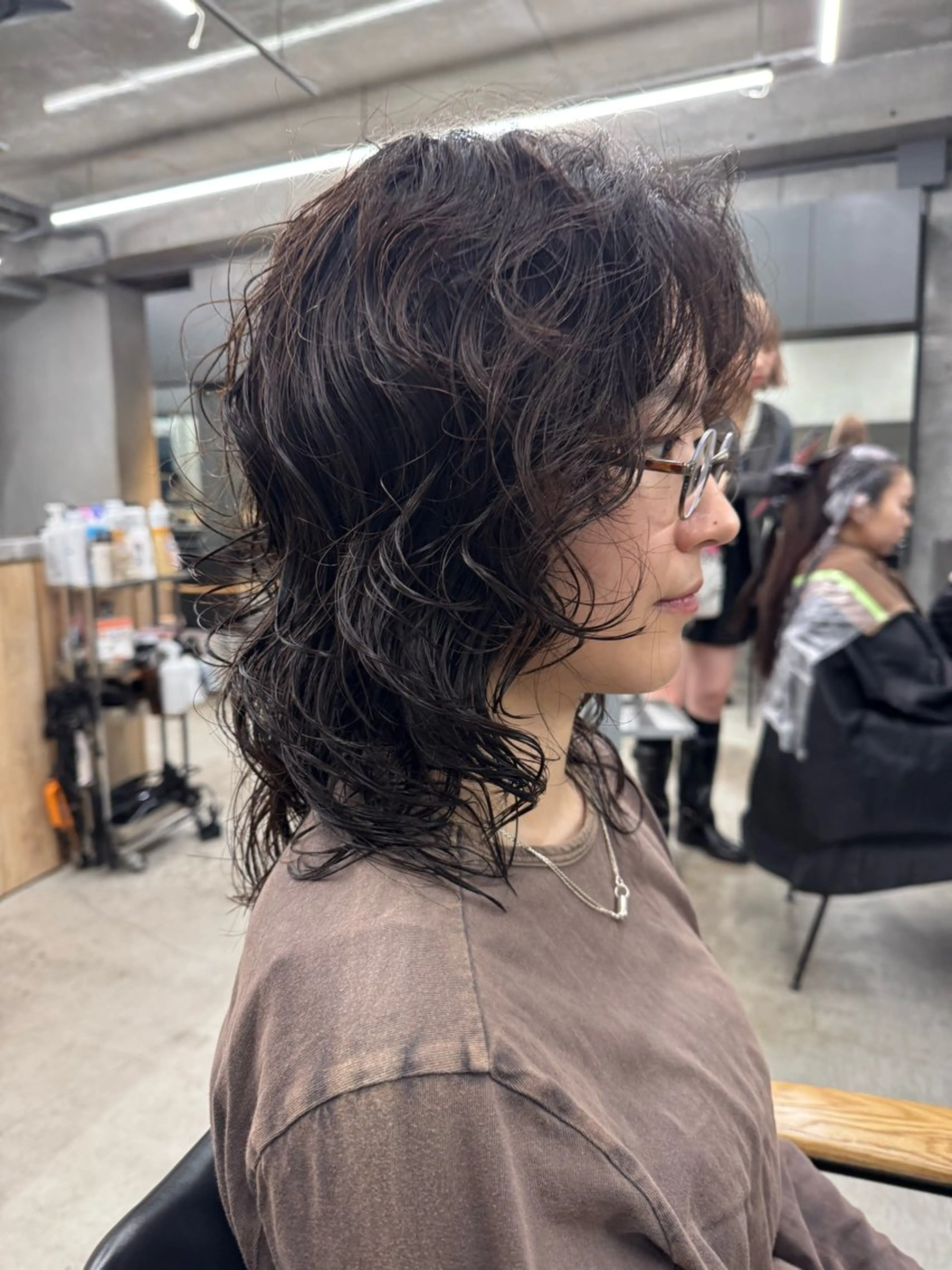 ミディアム パーマ ミディアムパーマ ウルフカット 🌈前田 ジュンのヘアスタイル