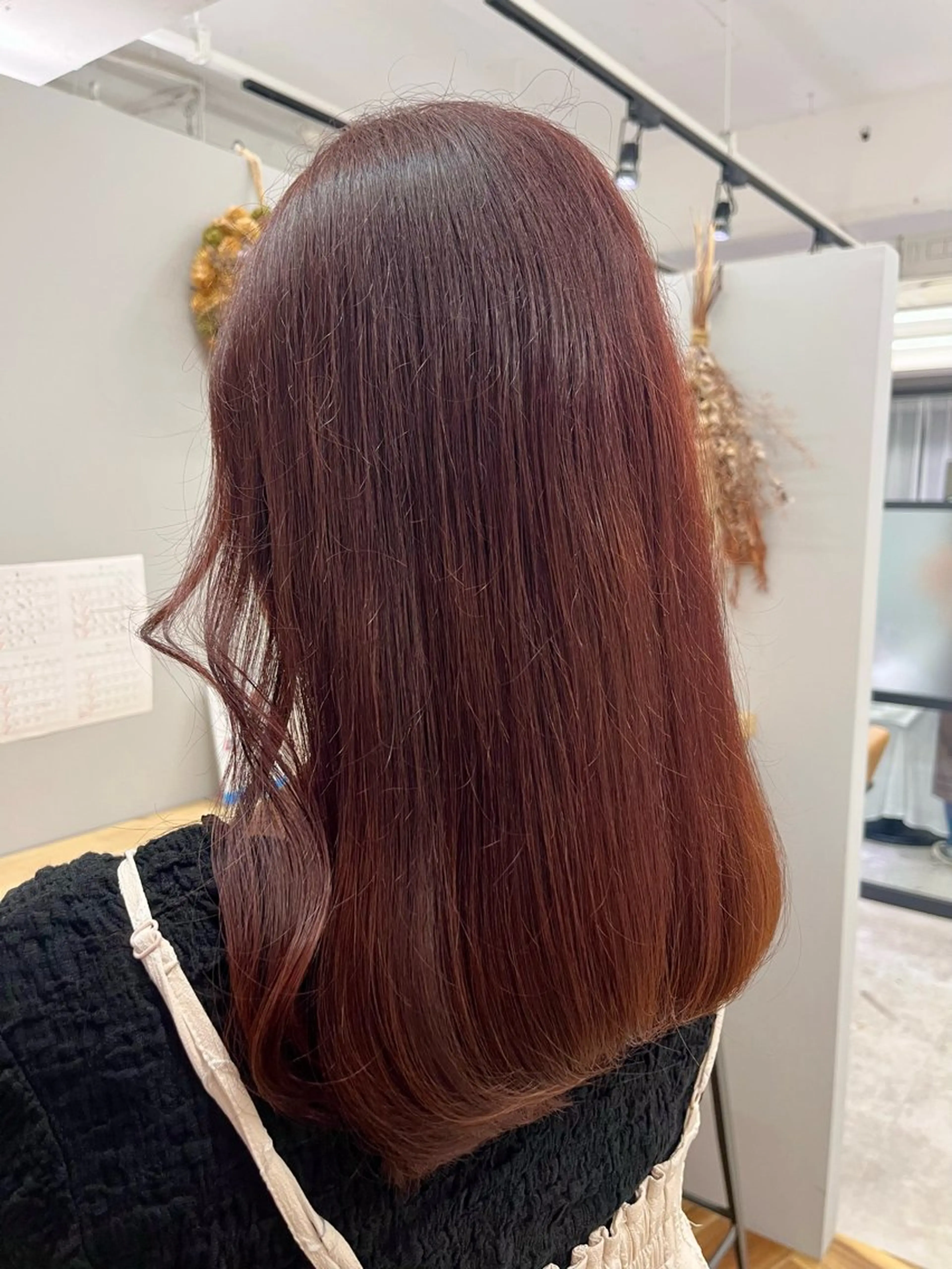 ロング カラー ピンクカラー 木寺 樹莉のヘアスタイル