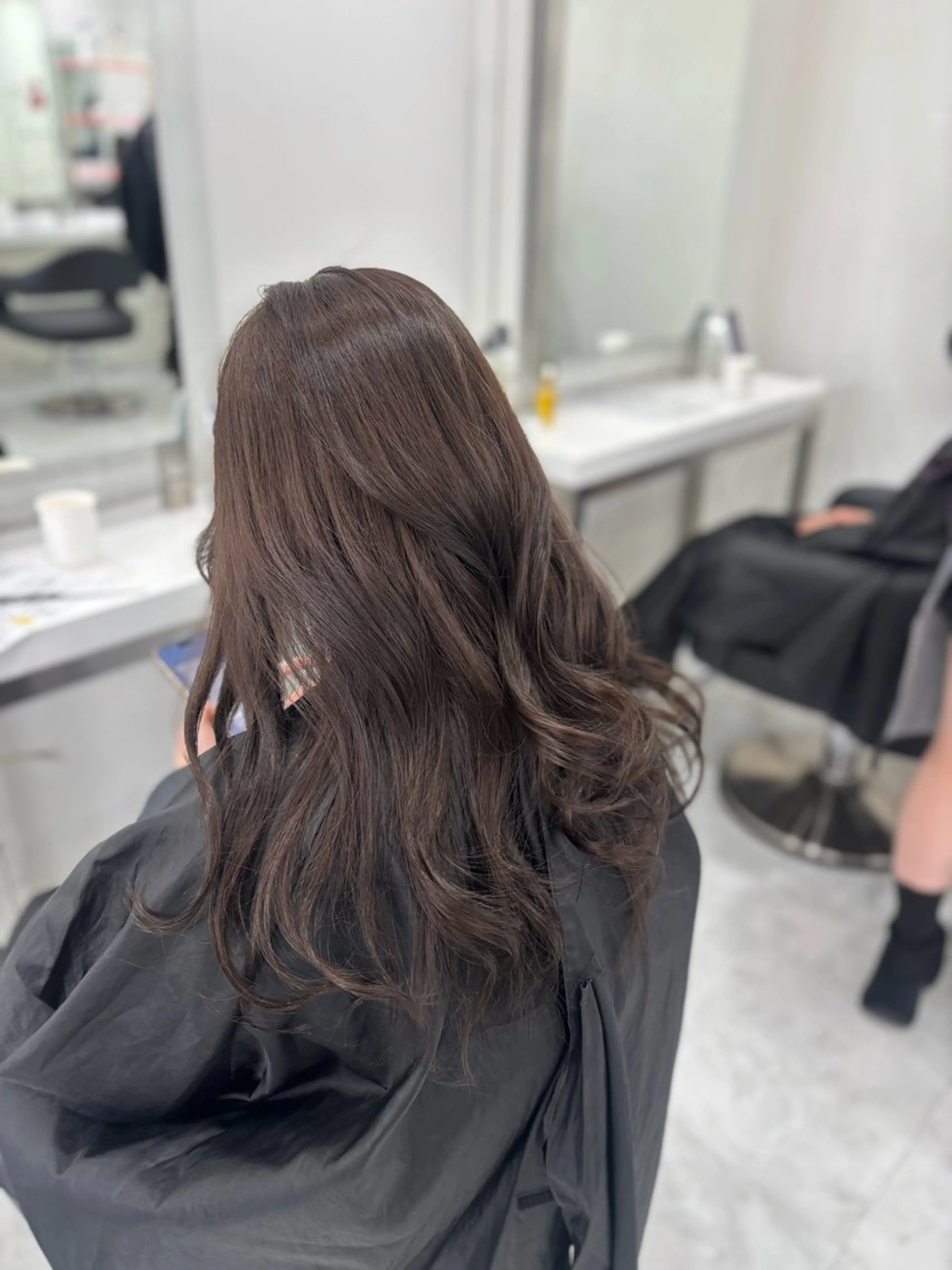 ロング ヘアカラー トリートメント ヘアセット 渋谷🥇wカラー 特化美容師のヘアスタイル
