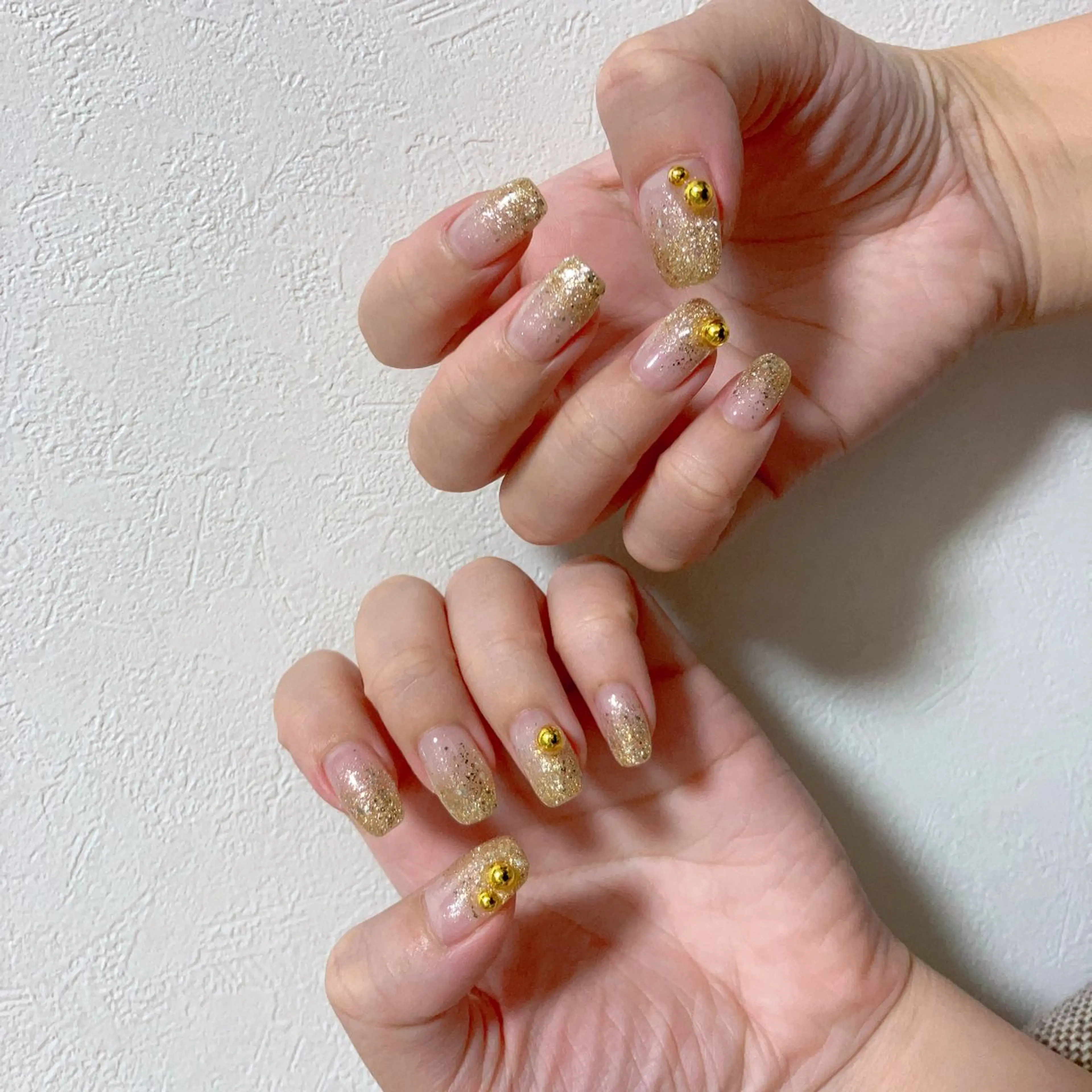 ネイル アートネイル ゴールド シルバー シンプルネイル ハンドネイル Mahalo Nailのネイルデザイン