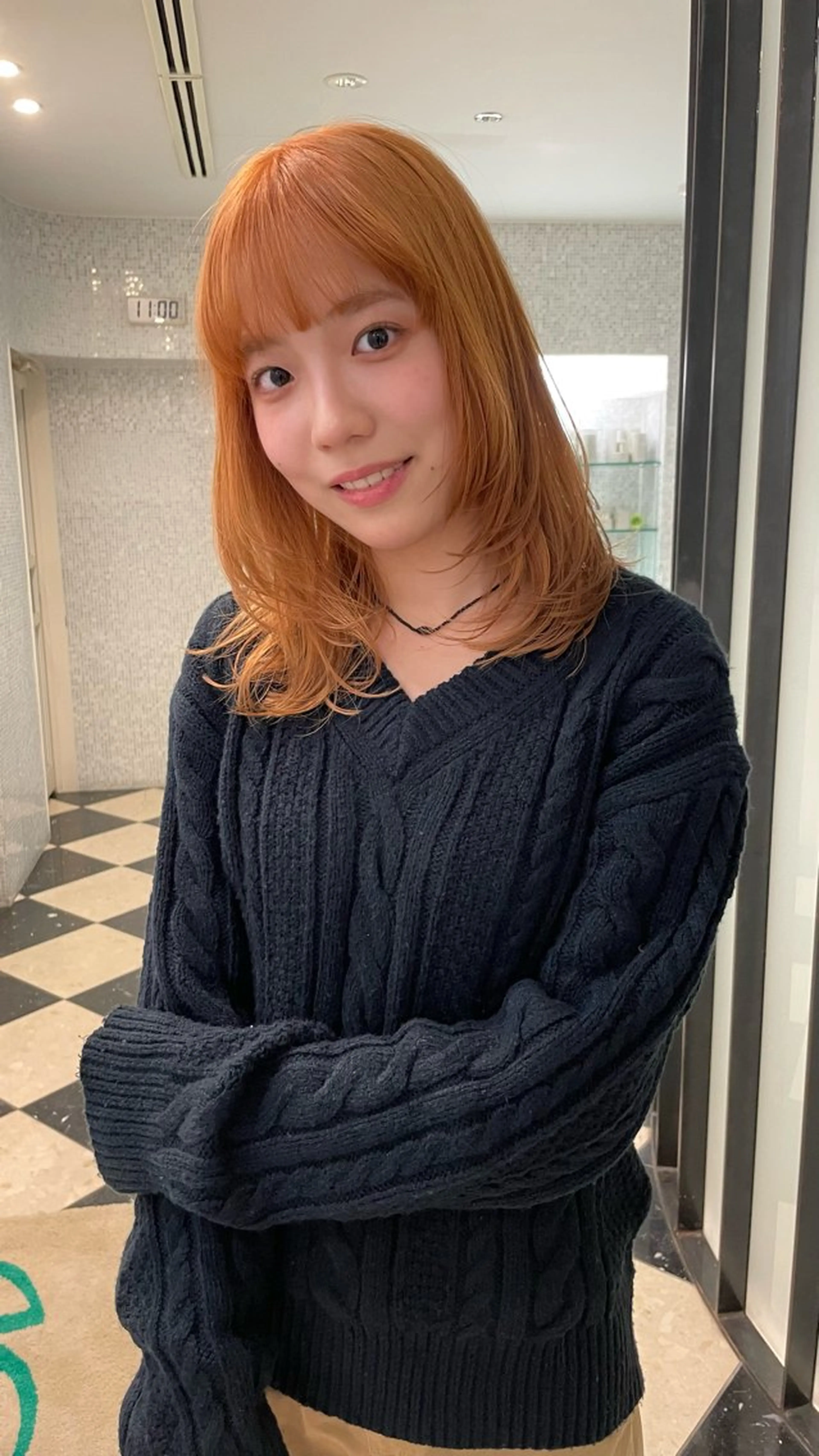 セミロング カラー 林本 南壱人のヘアスタイル