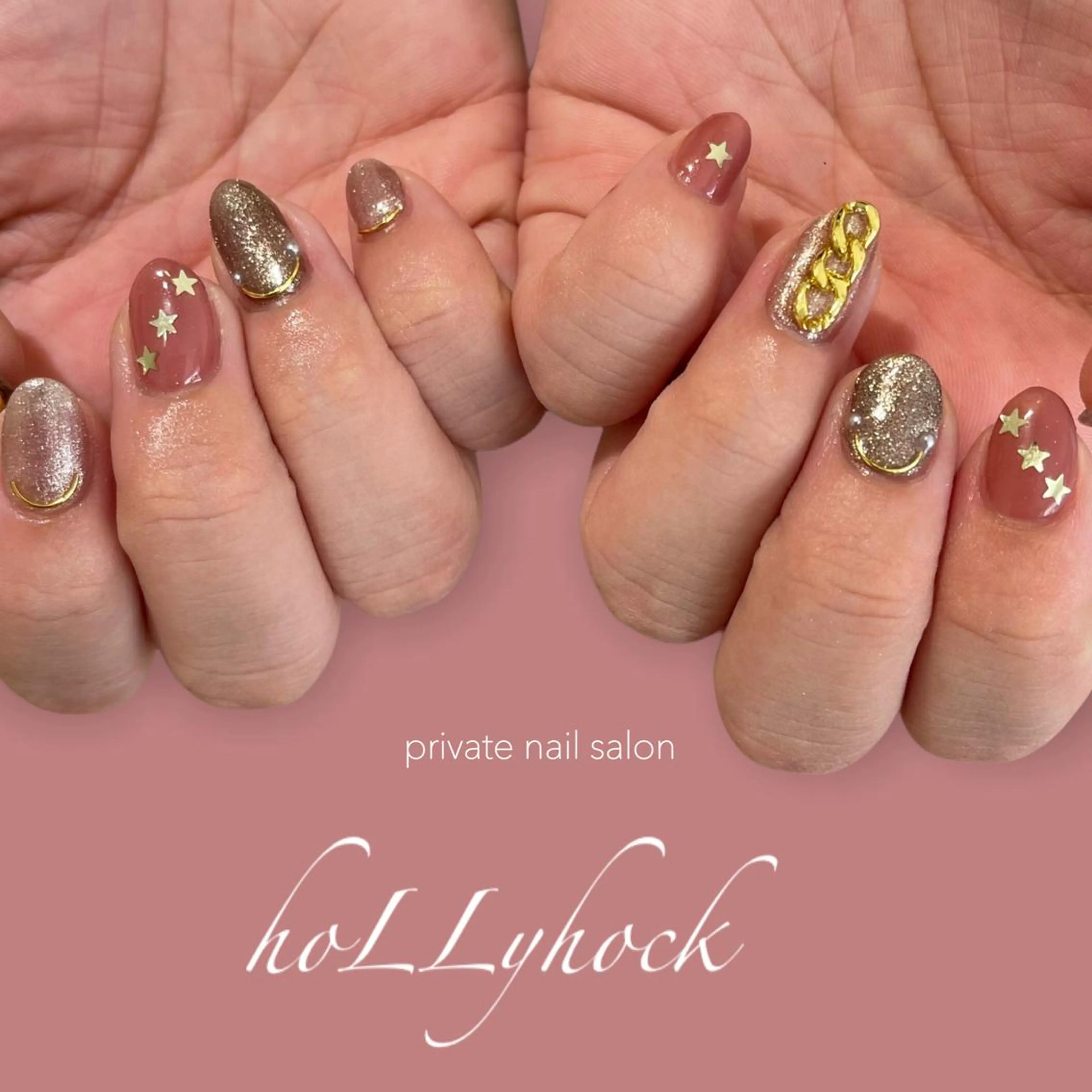 ネイル ハンドネイル nail salon hoLLyhockのネイルデザイン