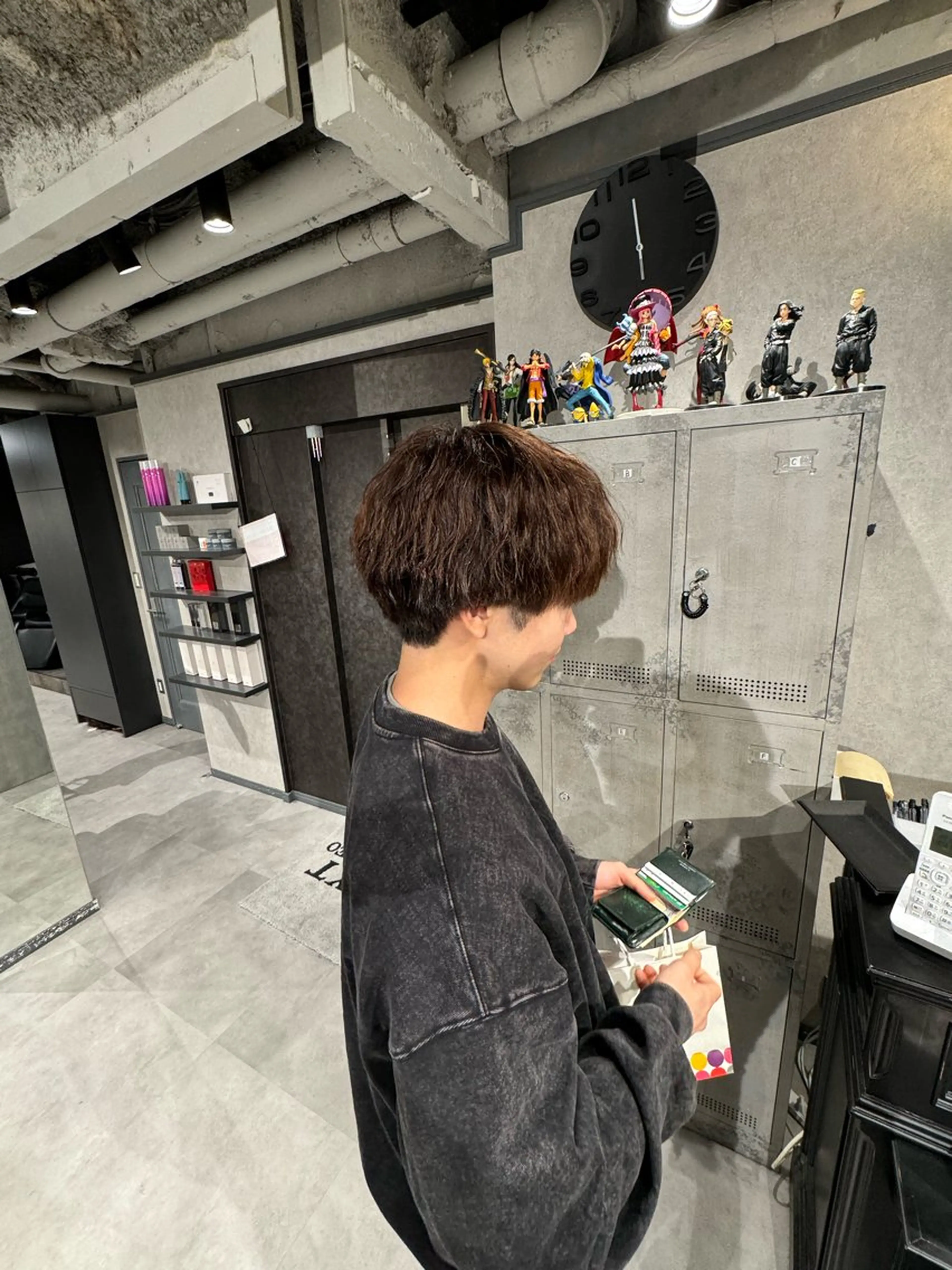 メンズ カット 韓国特化🇰🇷愁斗 センターパートパーマのヘアスタイル