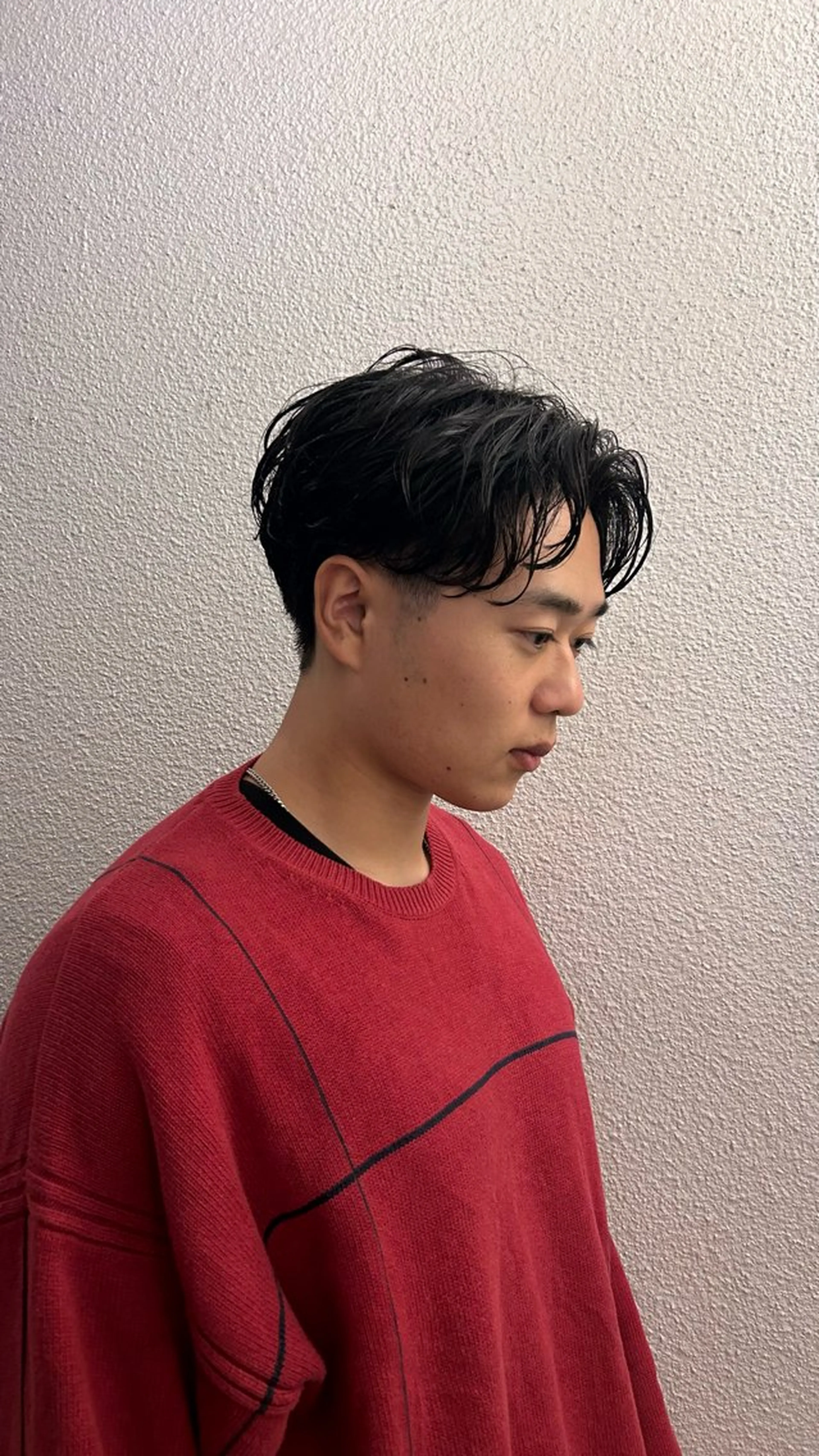 ショート メンズ センターパート 刈り上げ 🌿ボブ パーマ高橋啓太🌿のヘアスタイル