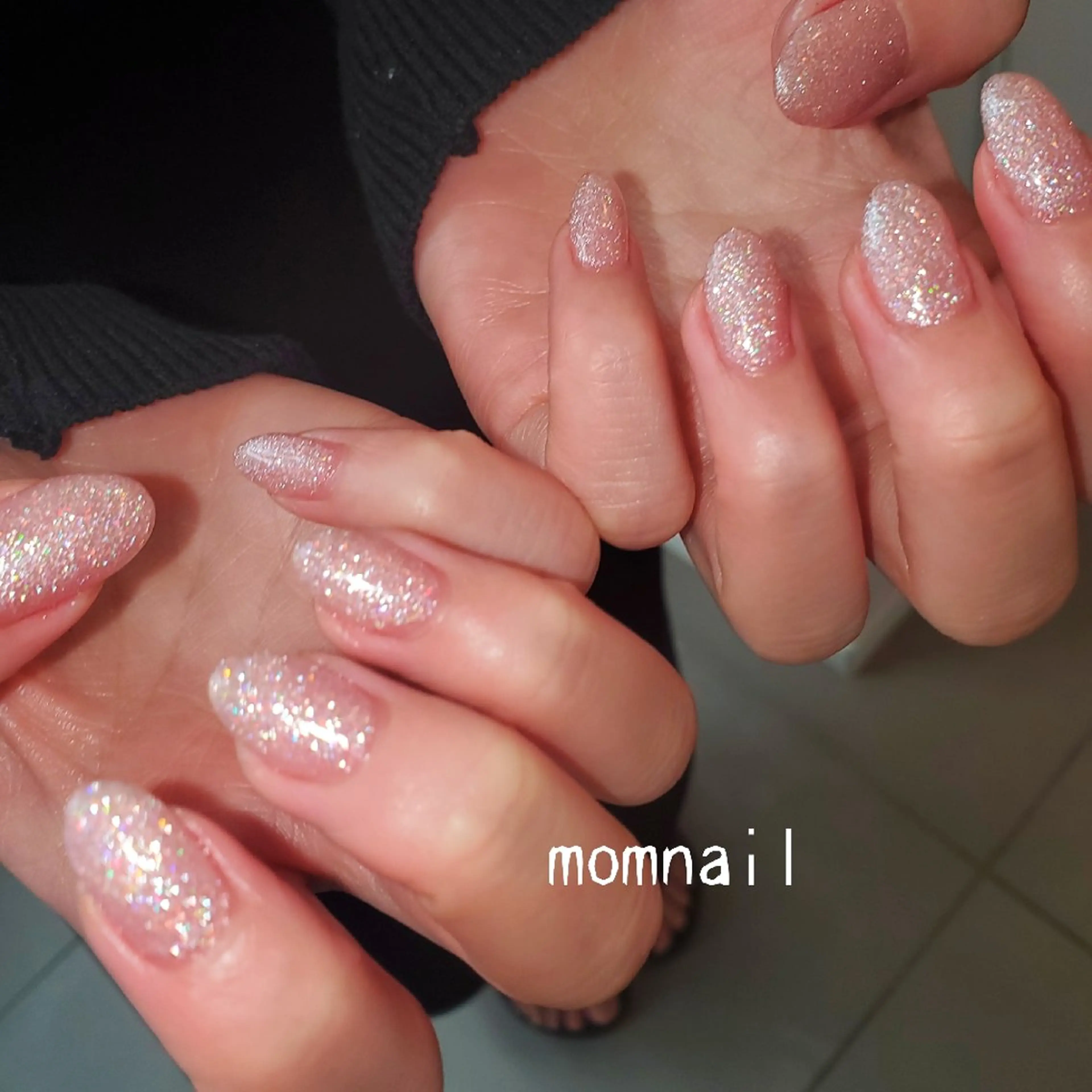 ネイル ラメ(グリッター) ワンカラーネイル MOM  原宿店所属・MoM マムネイル原宿のネイルデザイン