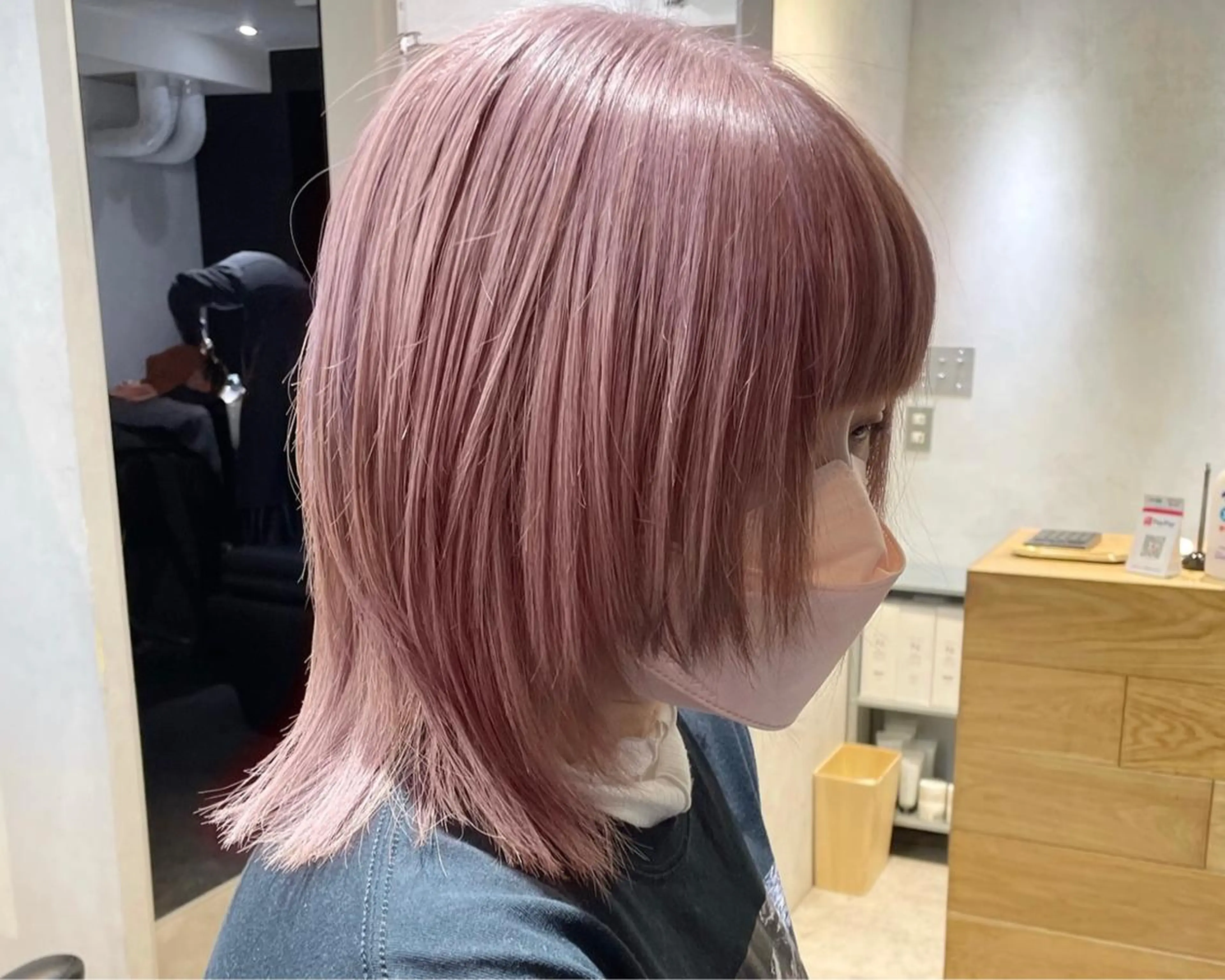 ミディアム ヘアカラー 梅田韓国ヘア kiara🩷彡のヘアスタイル