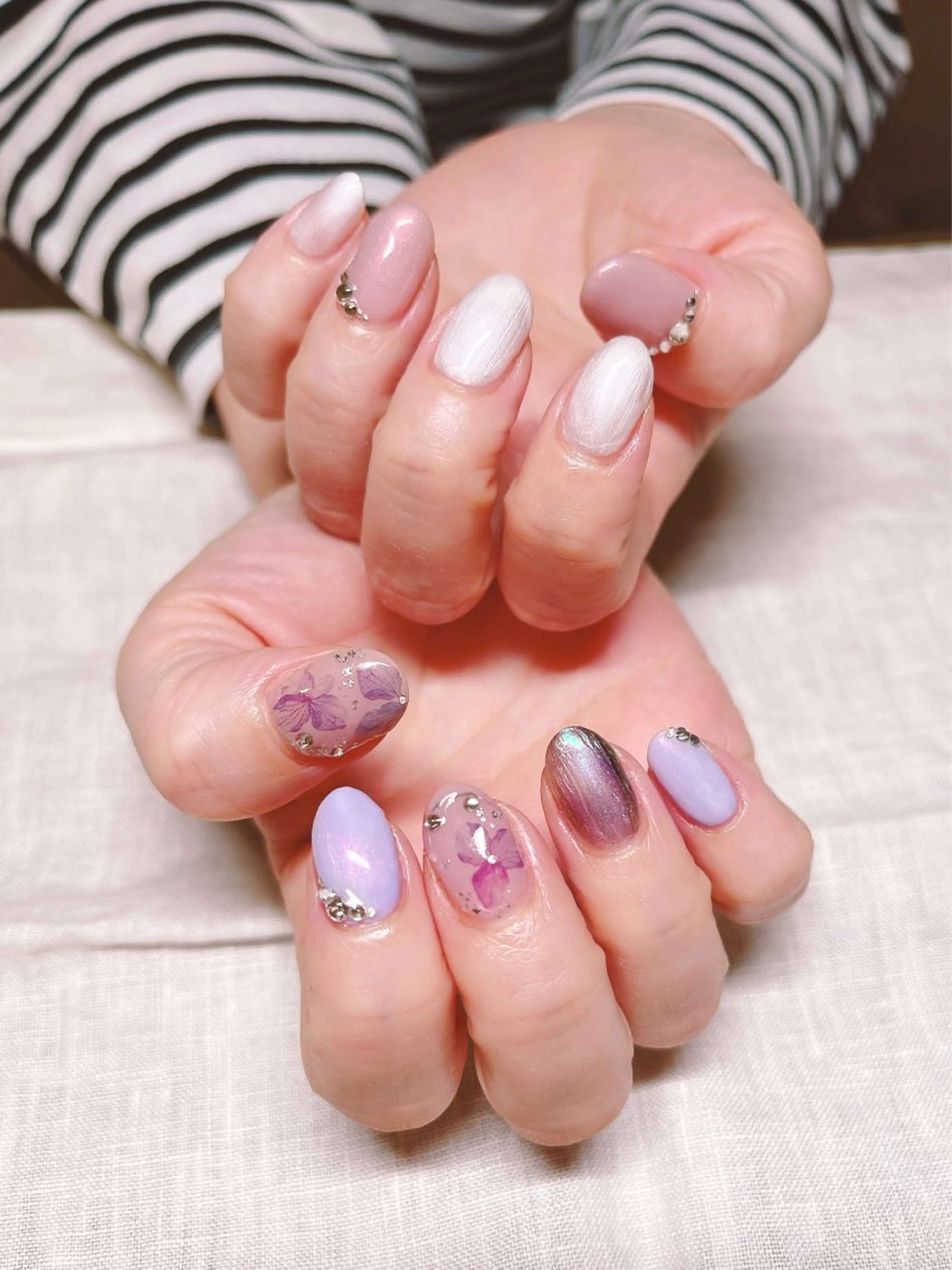 ネイル 持ち込み ワンカラーネイル atelier mofのネイルデザイン