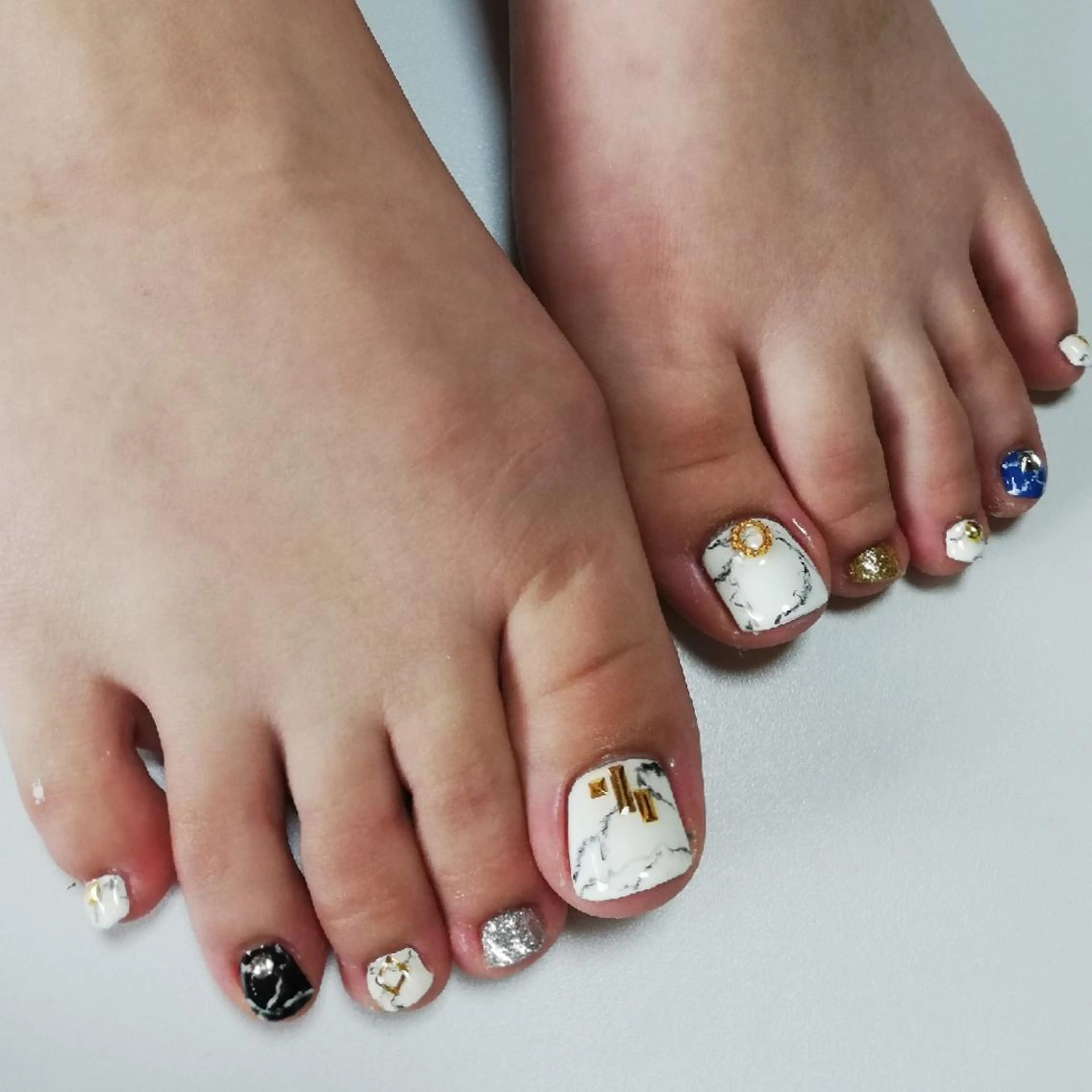 ネイル アートネイル 大理石ネイル(マーブル) ネイル junkoのネイルデザイン