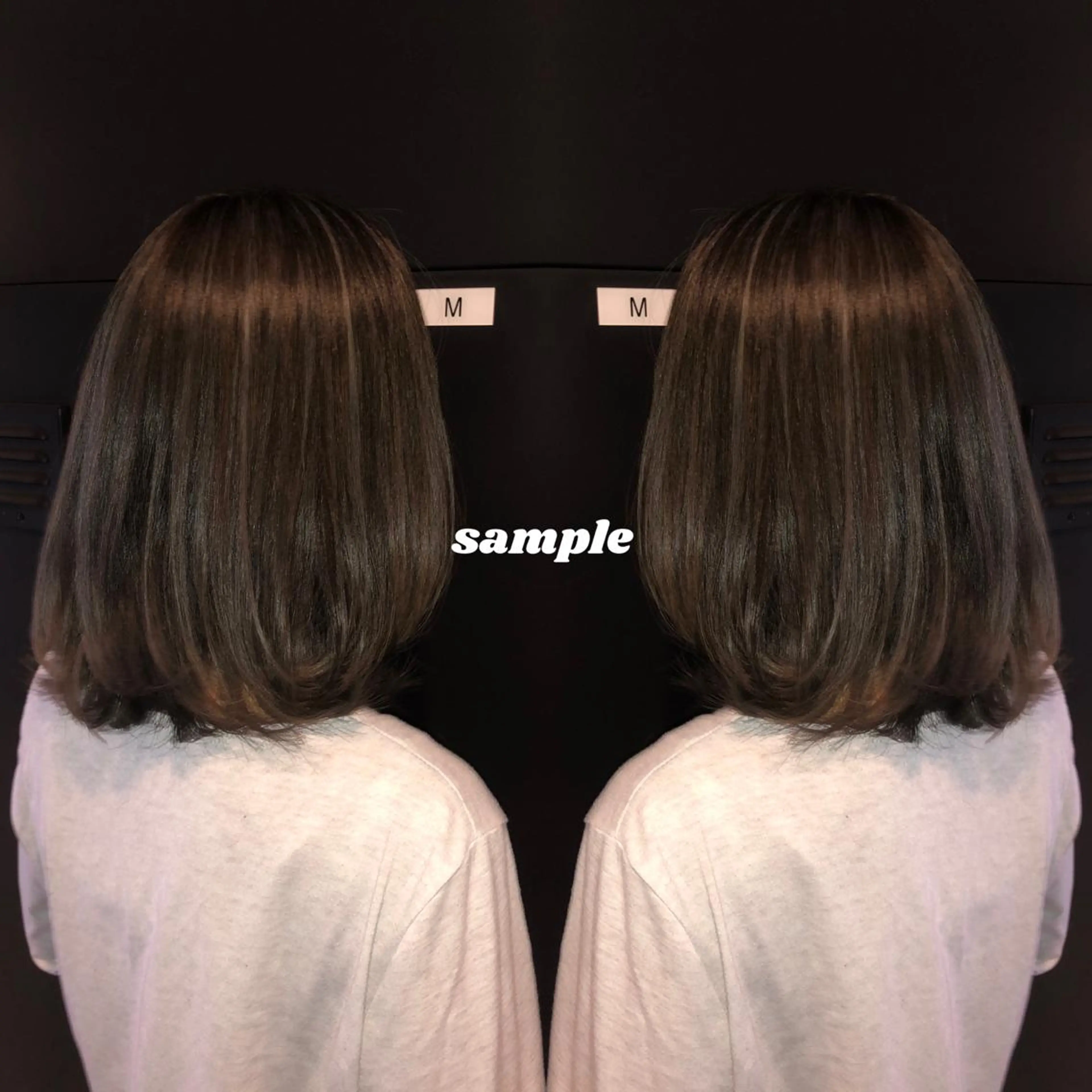 ミディアム ハイライト レイヤーカット ローレイヤー カット ヘアカラー Richromatic所属・M Jのヘアスタイル