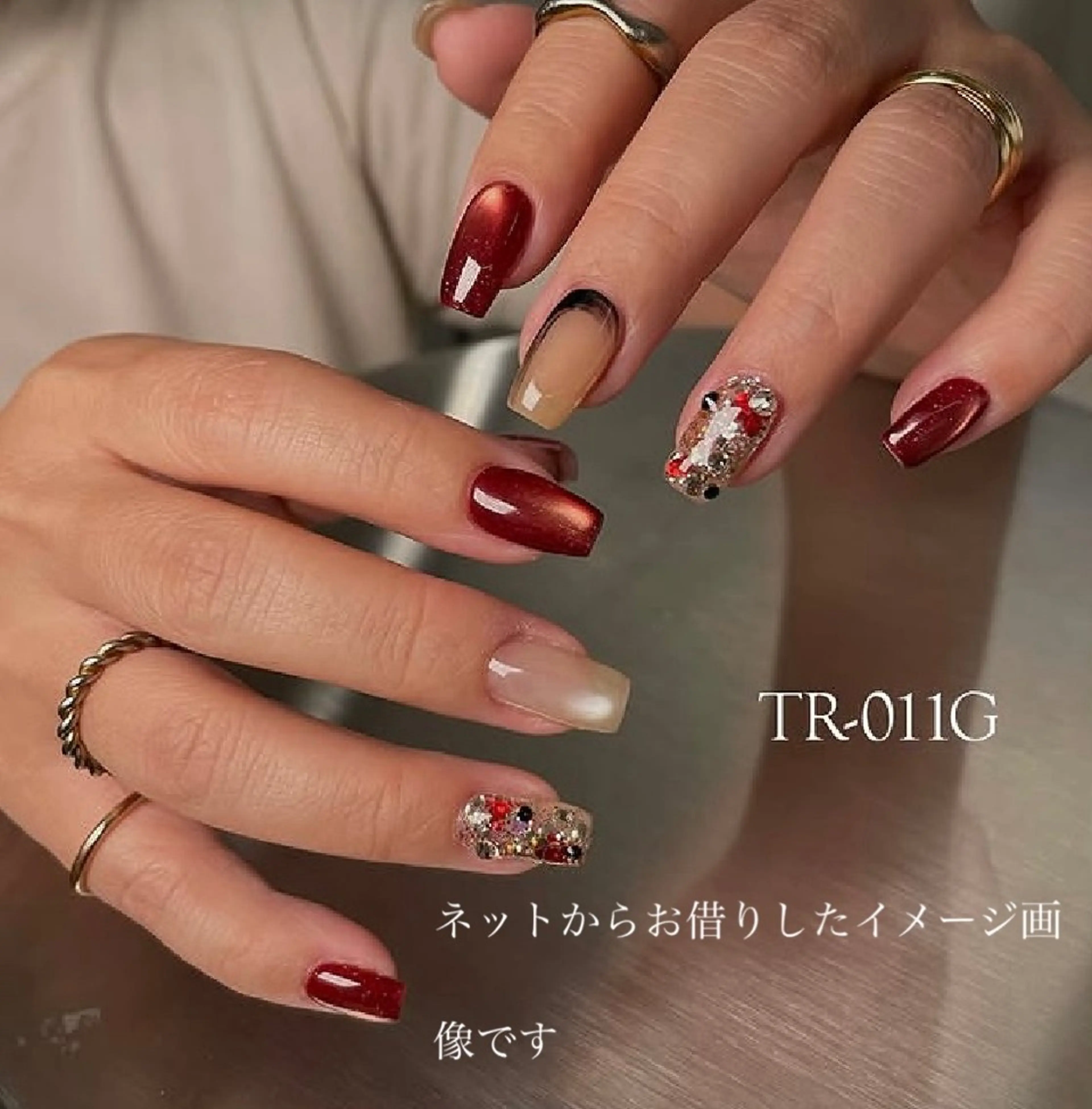 【モニター価格】オータムネイル🎨現金のみのメニュー。オフあり・なし撮影のご協力お願いします！の写真